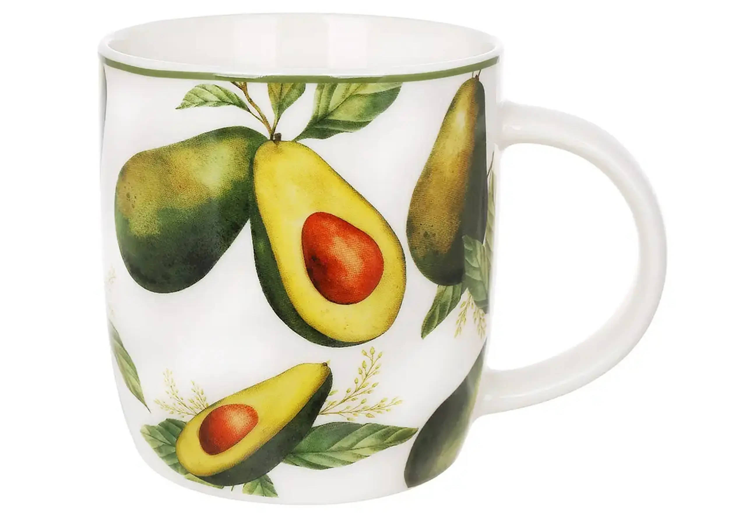 Cană din porțelan, Avocado Garden, 360ml