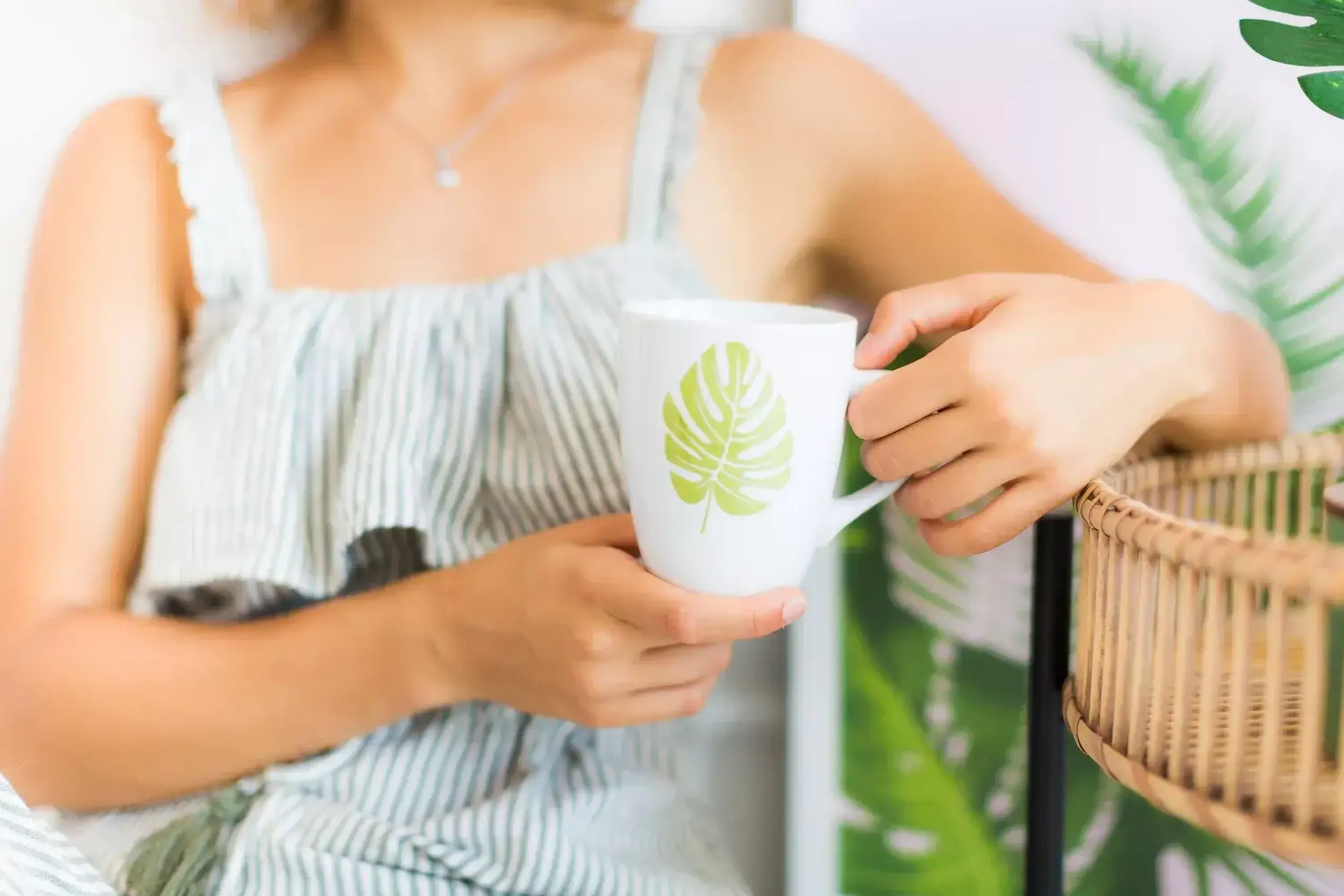 Cană ceramică Leaf Monstera 270ml
