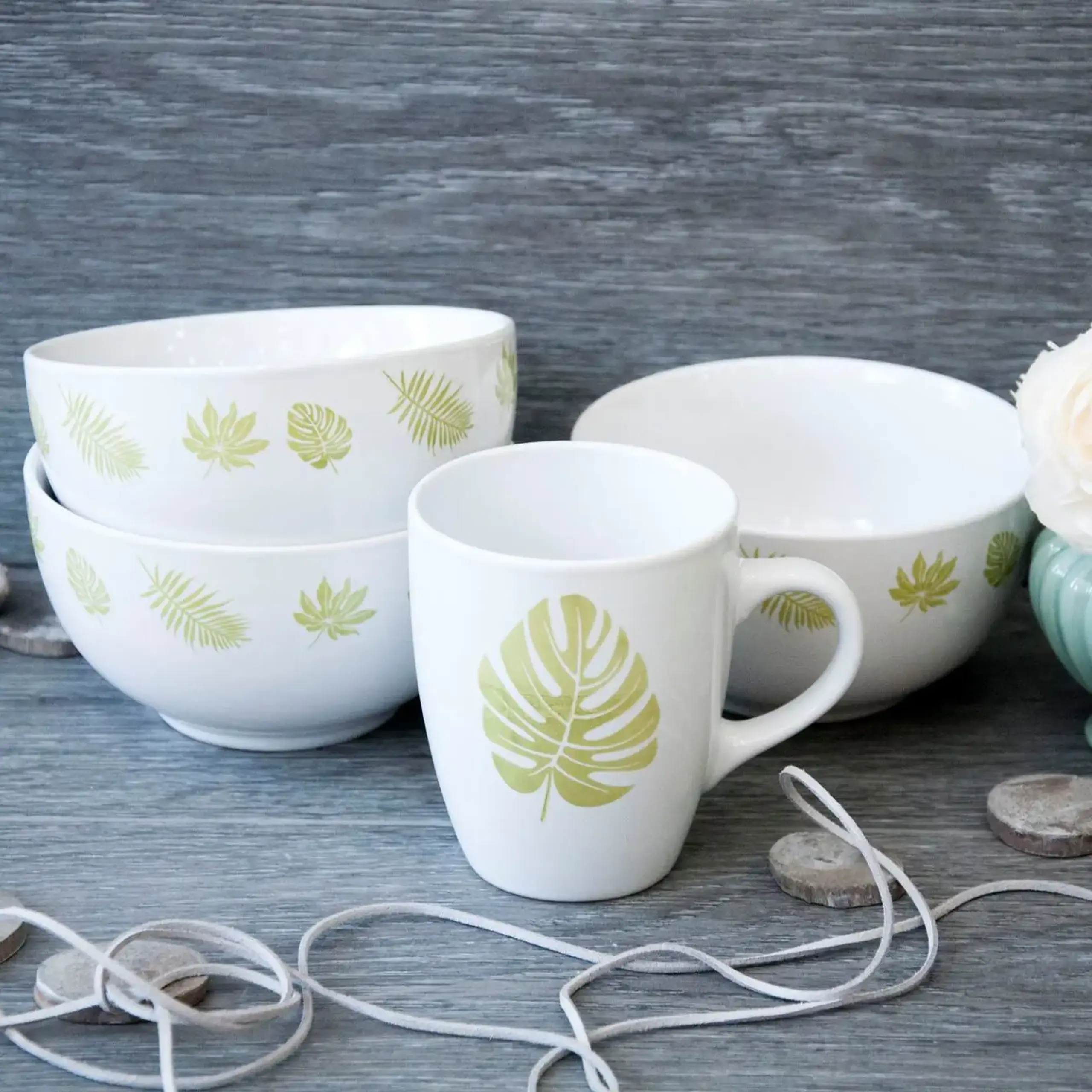 Bol ceramic Leaf Monstera 14 cm