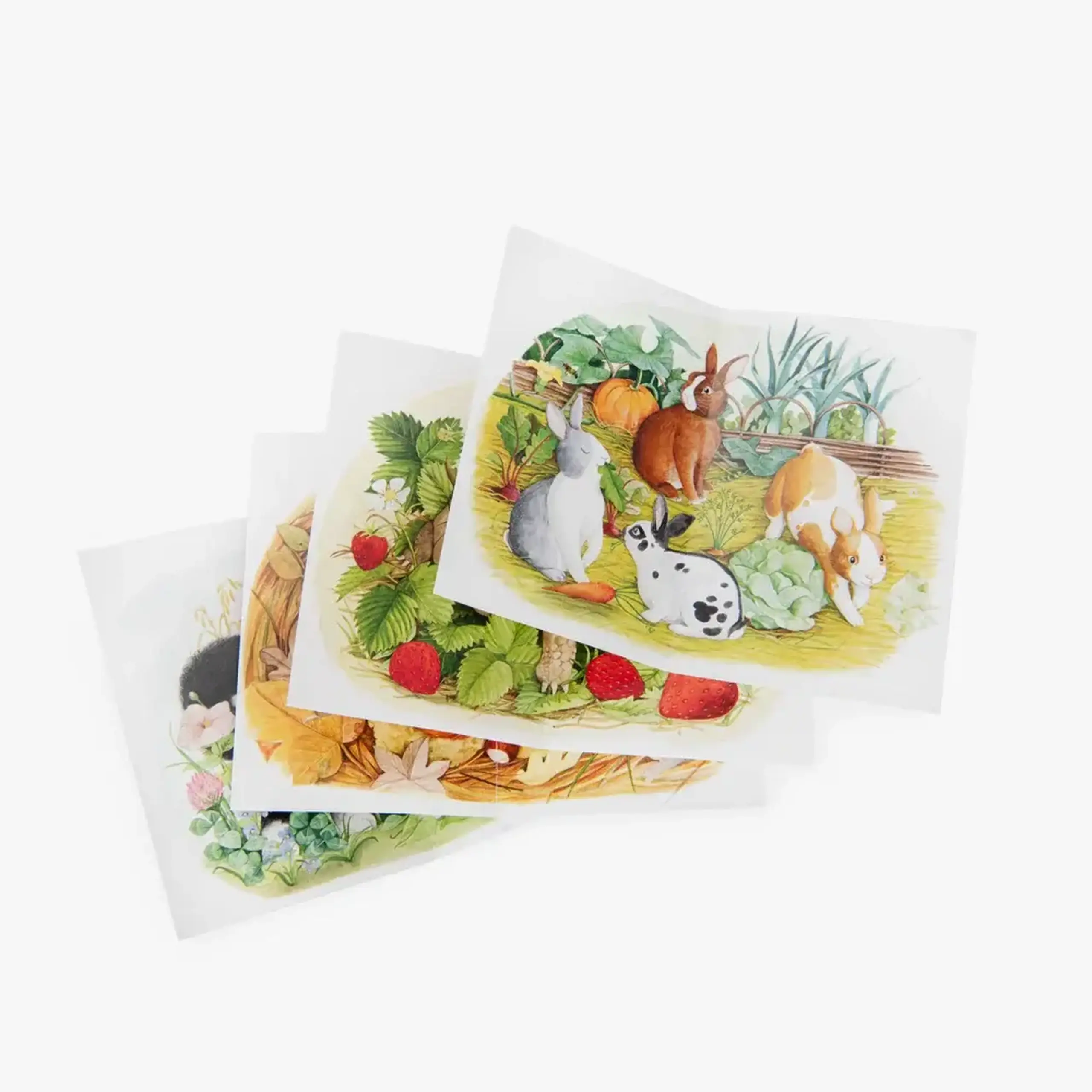 4 mini puzzle-uri cu animale — Moulin Roty