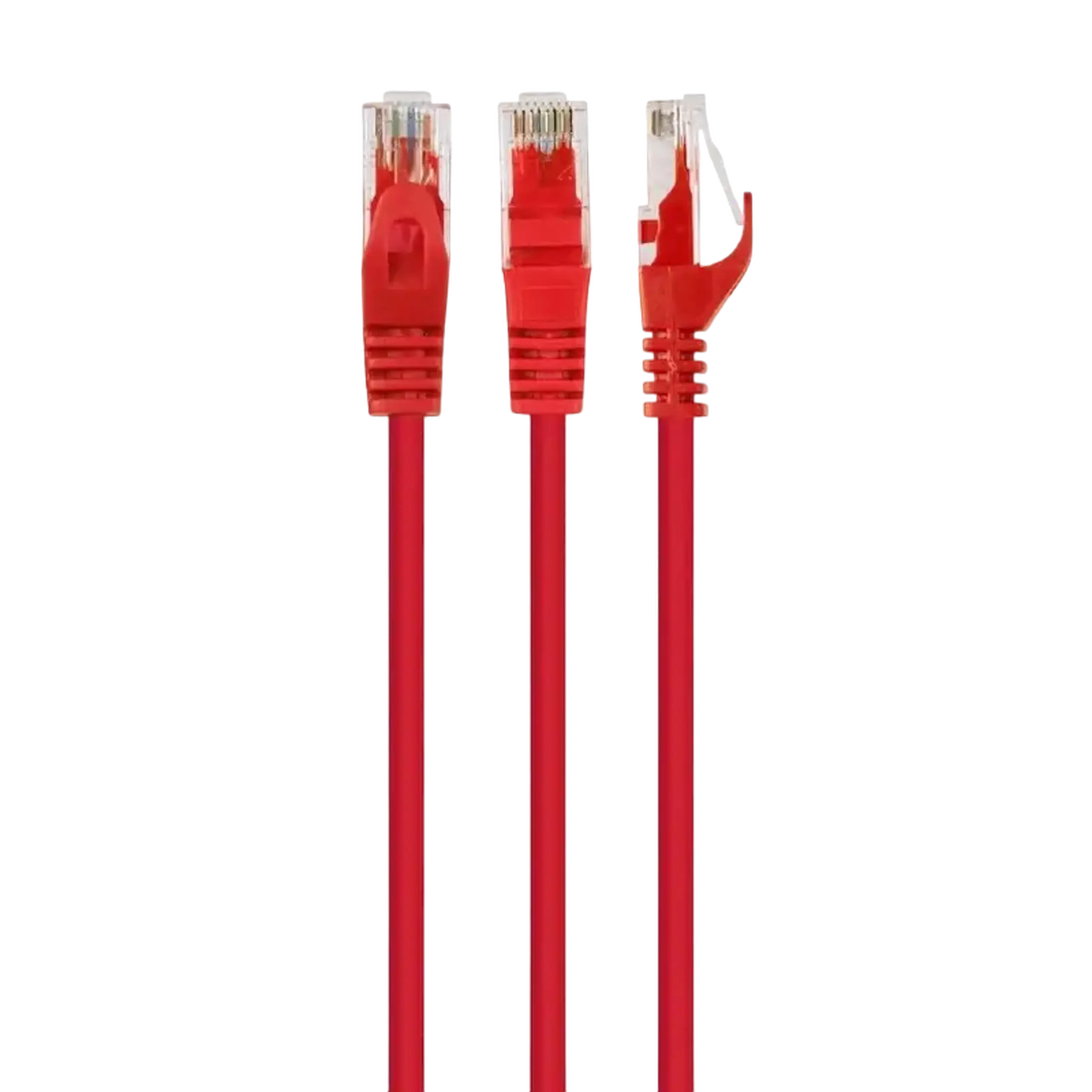 Patch Cord Cat.6U 2m, Roșu, PP6U - 2M/R, Cablexpert, Toronat Neecranat