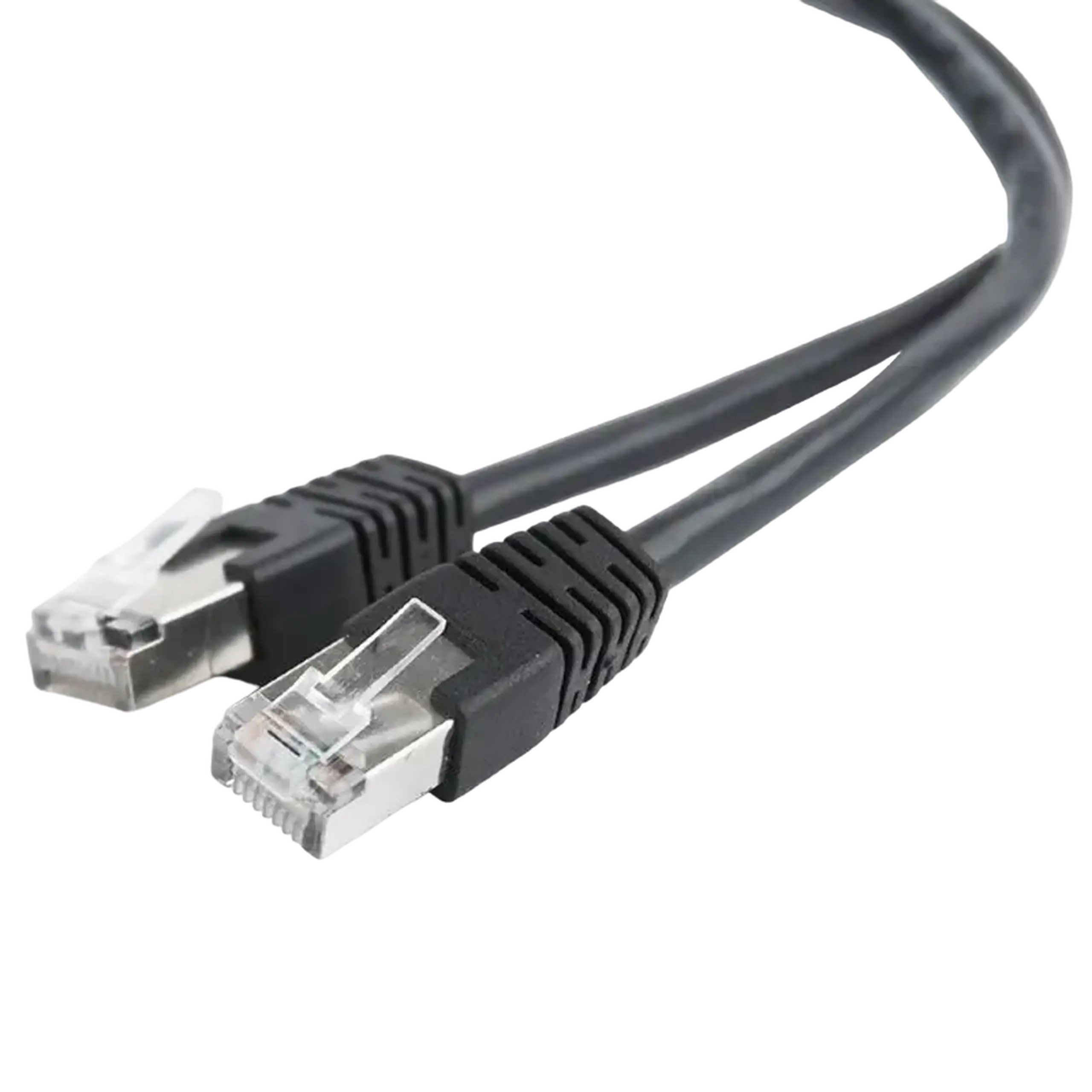 Patch cord Cablexpert PP22-2M/BK, Cat5e FTP, 2m, Negru