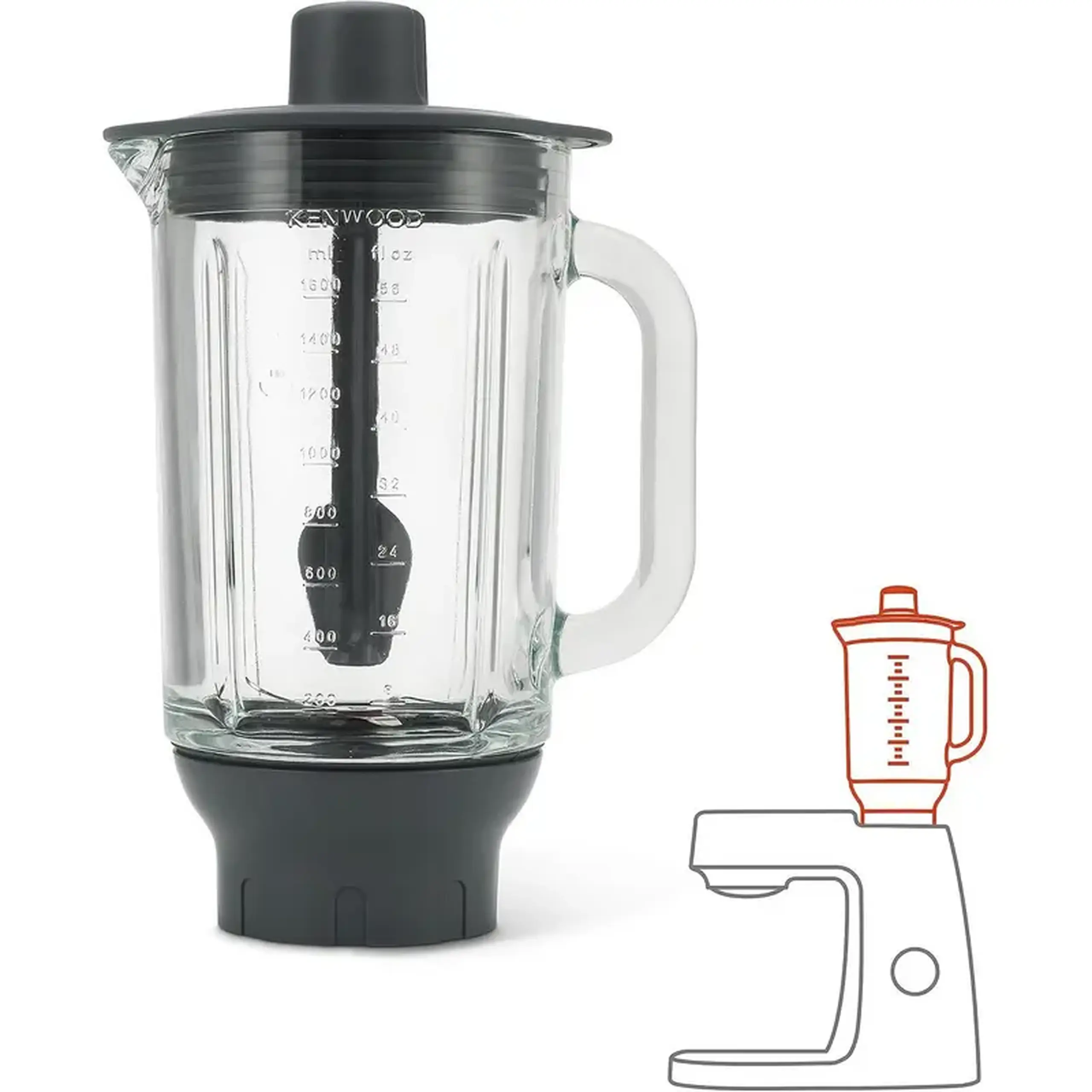 Accesoriu pentru robot de bucătărie Kenwood KAH359GL, Negru