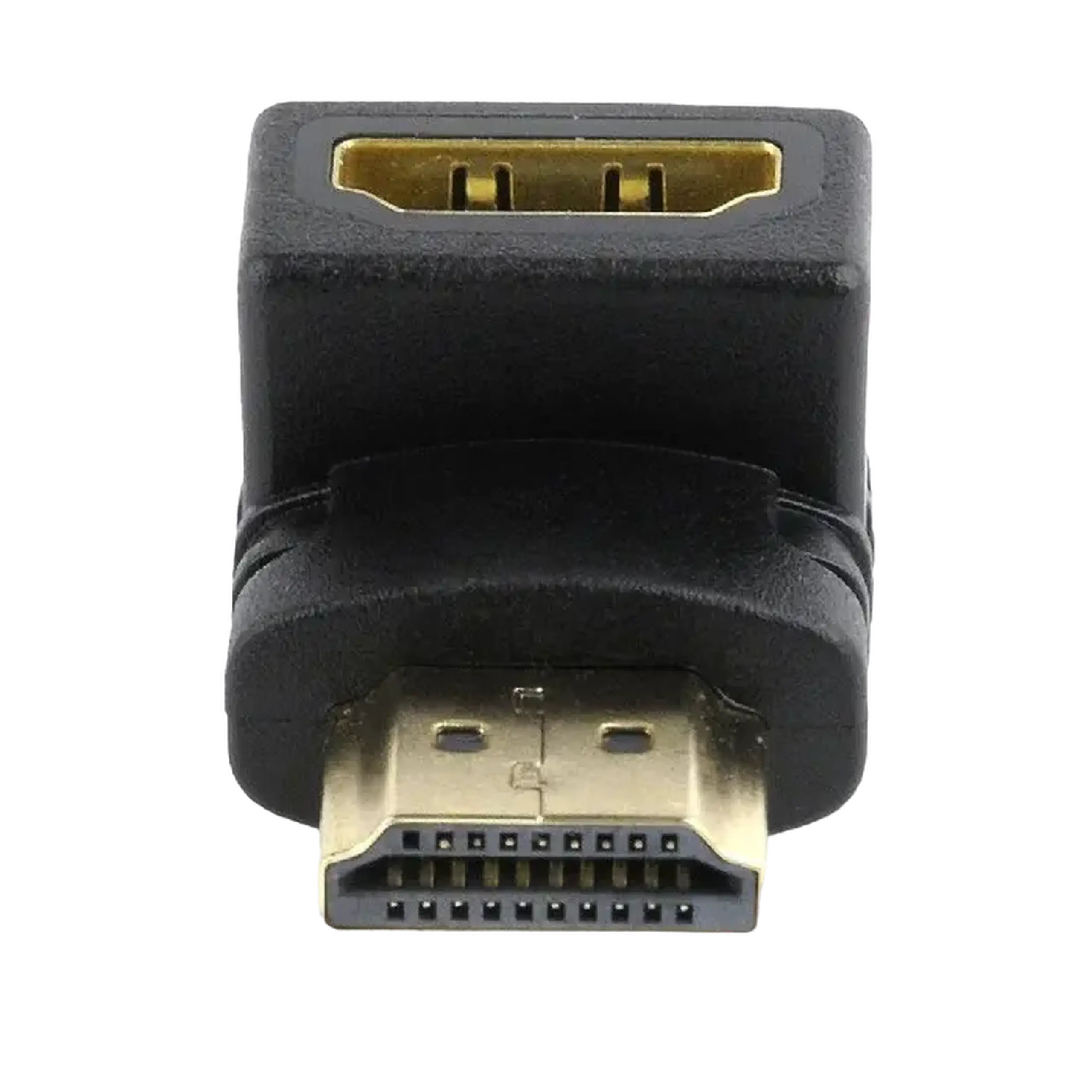 Adaptor Video Cablexpert A-HDMI90-FML, HDMI (M) - HDMI (F), Negru