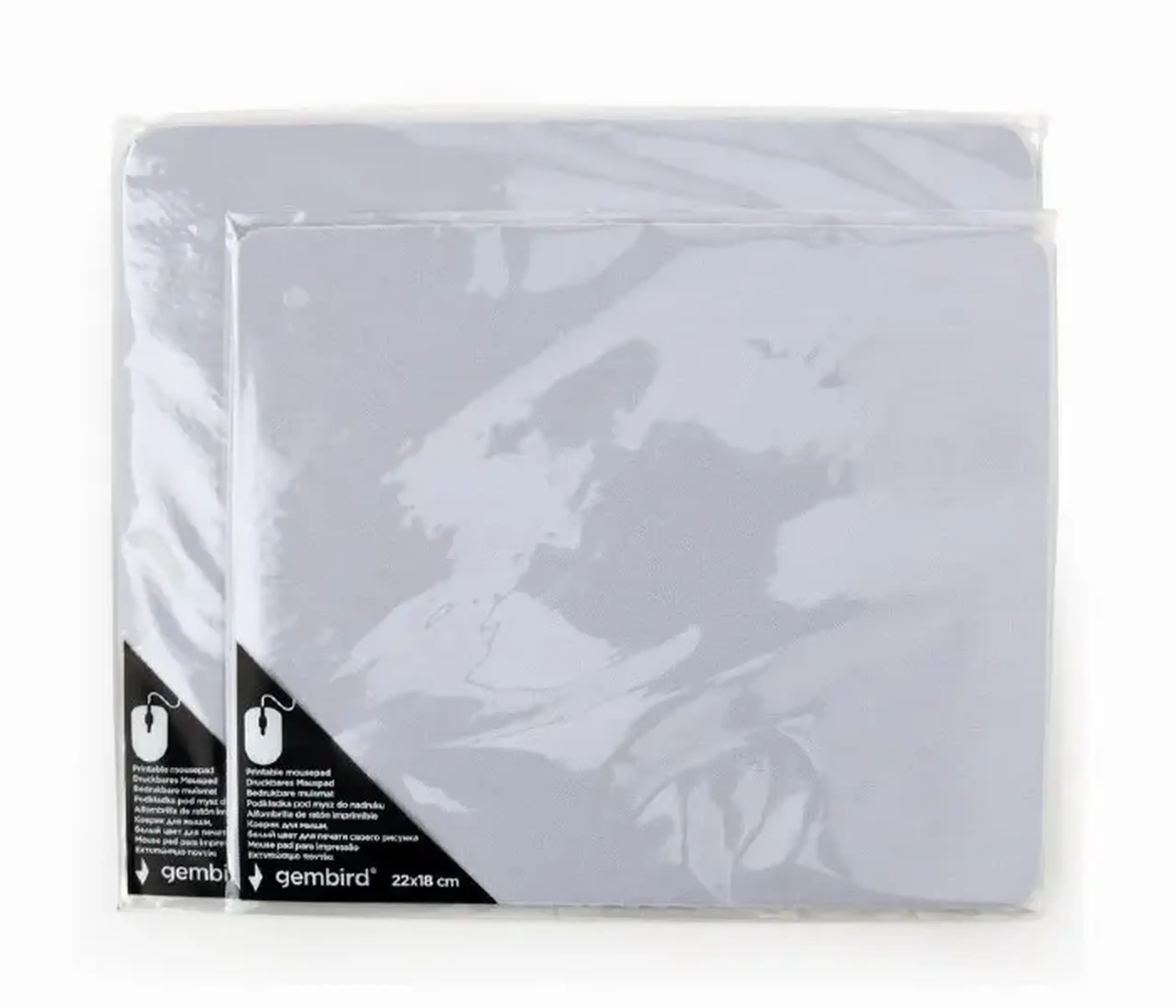 Mouse Pad Gembird MP-PRINT-S, 220mm x 180mm, Alb