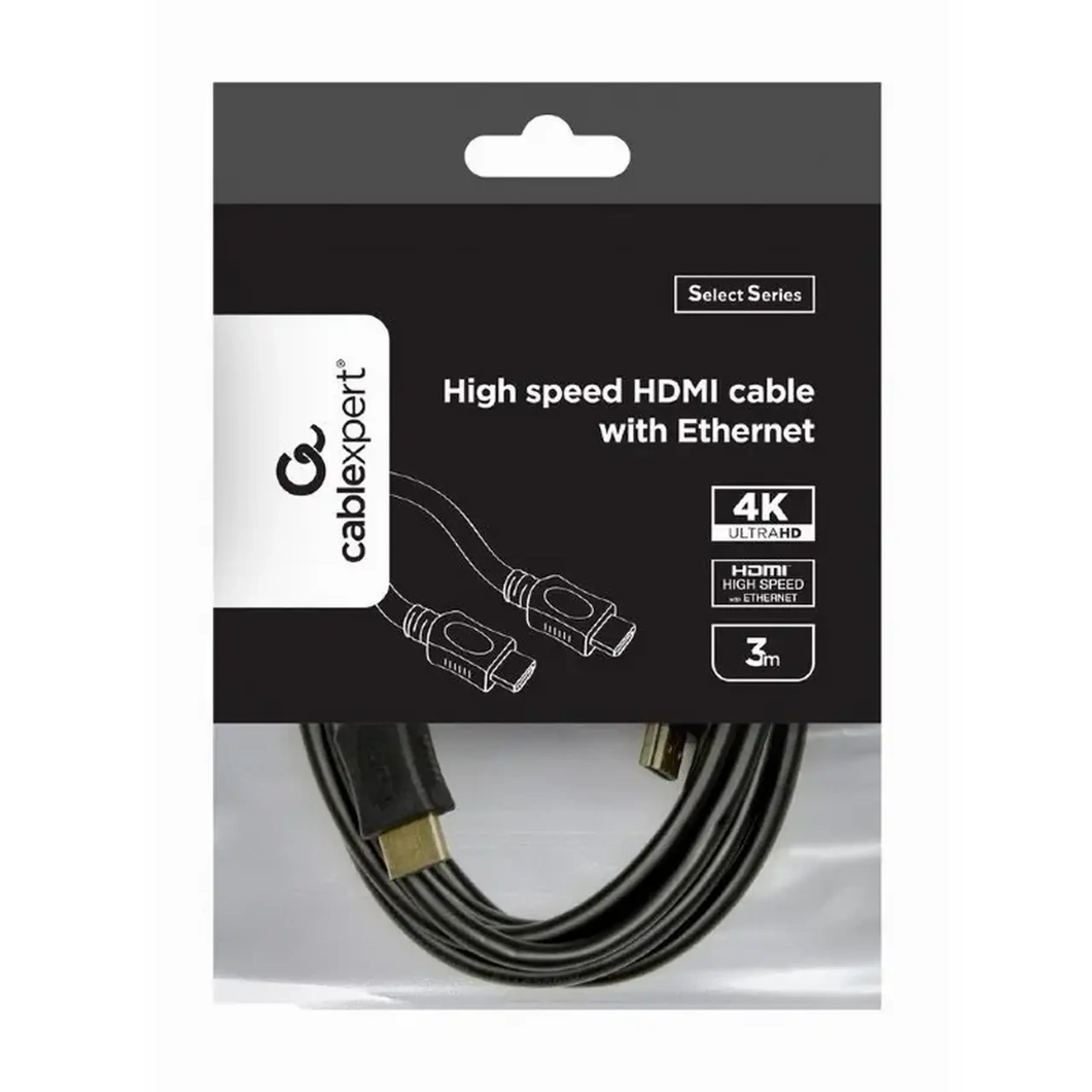 Cablu Video Cablexpert CC-HDMI4L-10, HDMI (M) - HDMI (M), 3m, Negru