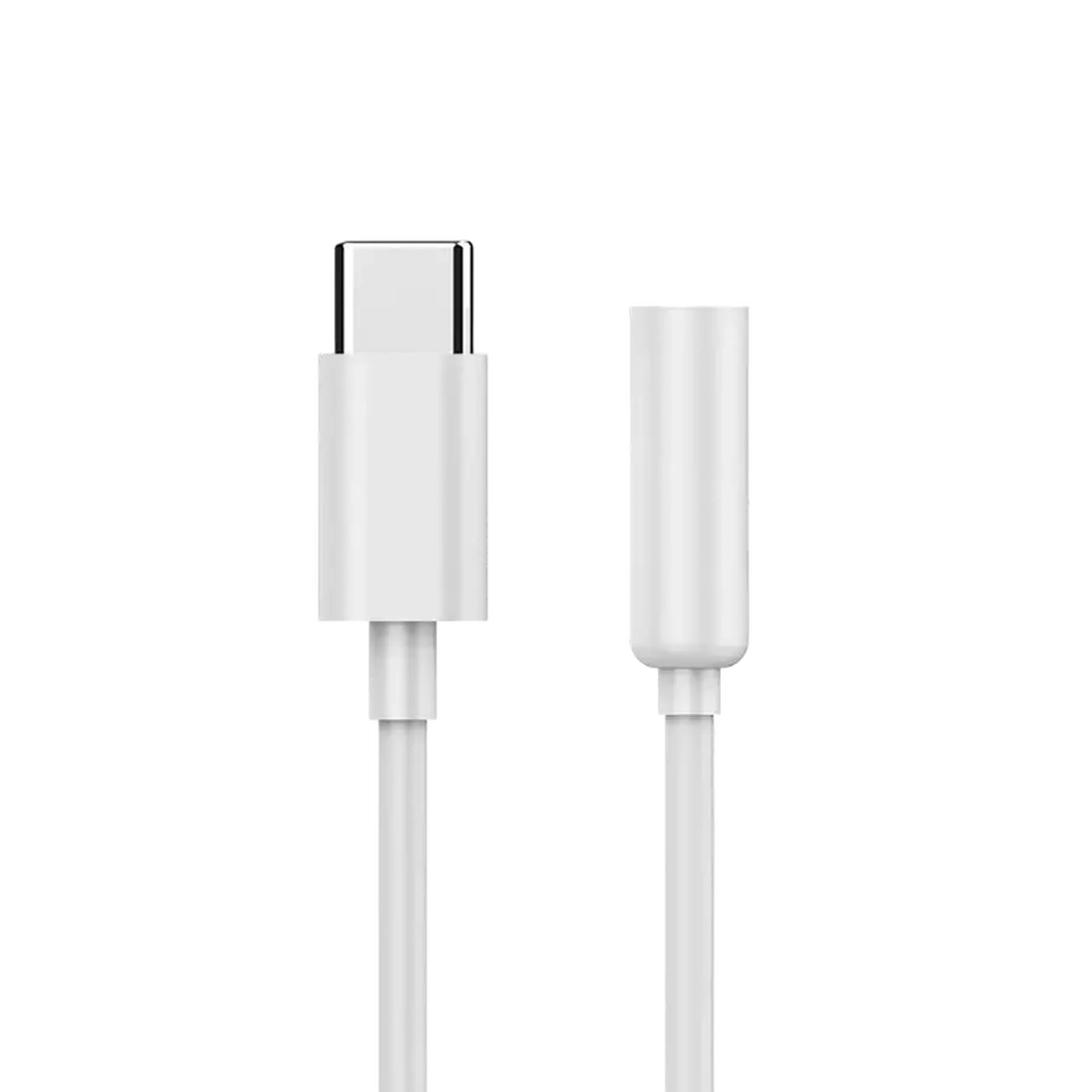 Audio Adaptor Cablexpert A-CM-3.5F-01, USB Type-C (M) - 3.5mm 4-pin (F), 0,01 m, Alb