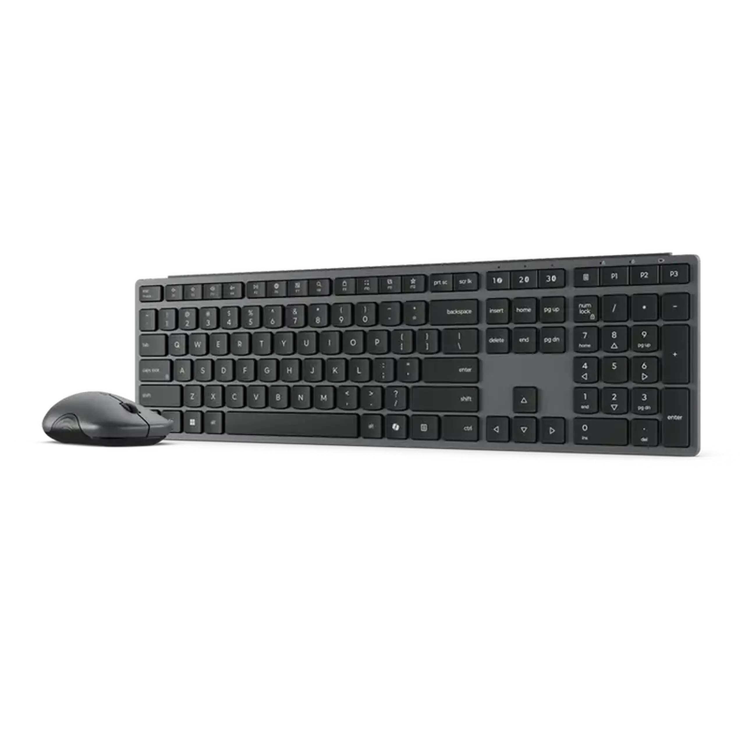 Set Tastatură + Mouse Lenovo 700, Fără fir, Luna Grey
