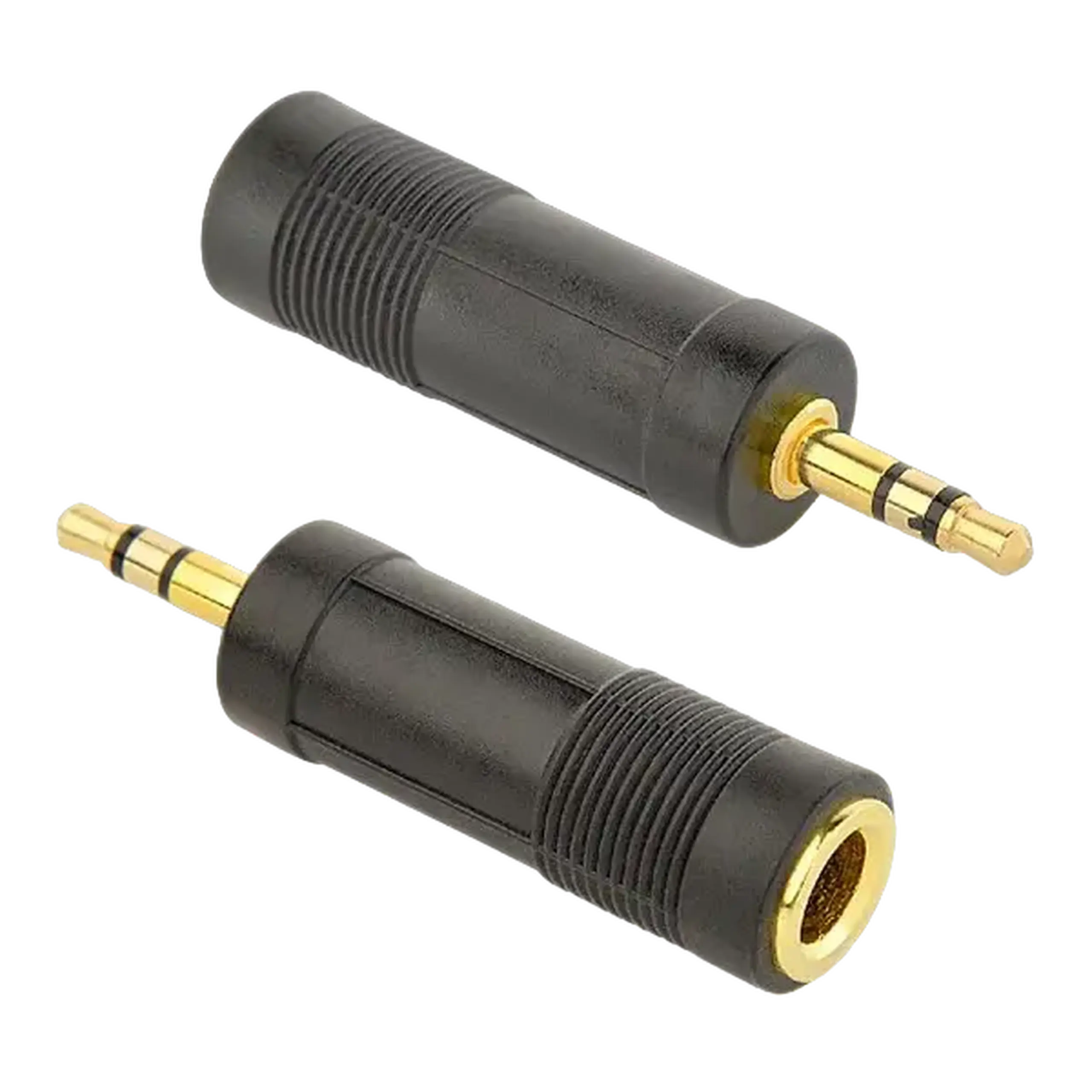 Audio Adaptor Cablexpert A-6.35F-3.5M, 6.35mm 3-pin (F) - 3.5mm 3-pin (M), Negru