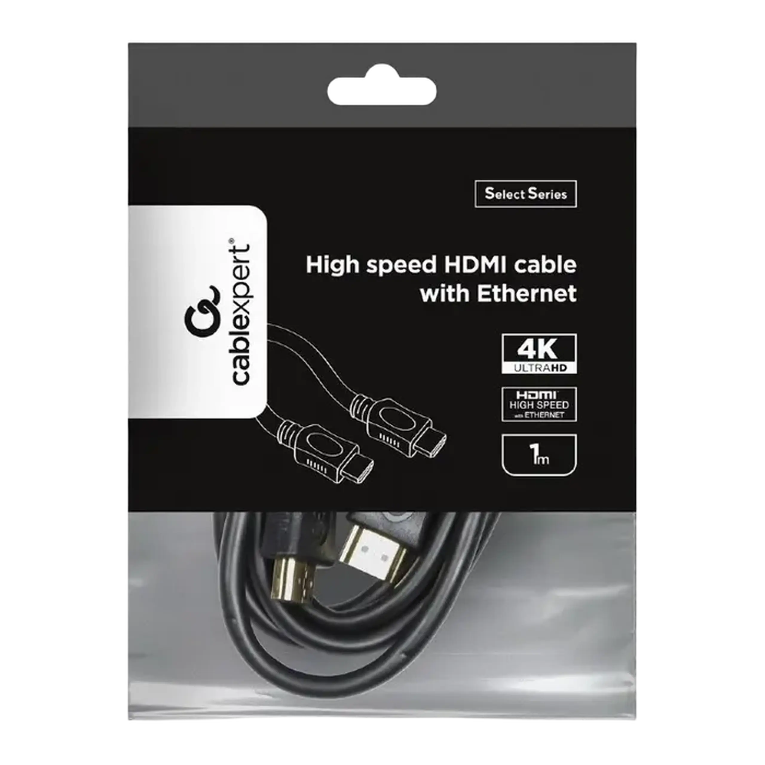 Cablu Video Cablexpert CC-HDMI4L-1M, HDMI (M) - HDMI (M), 1m, Negru