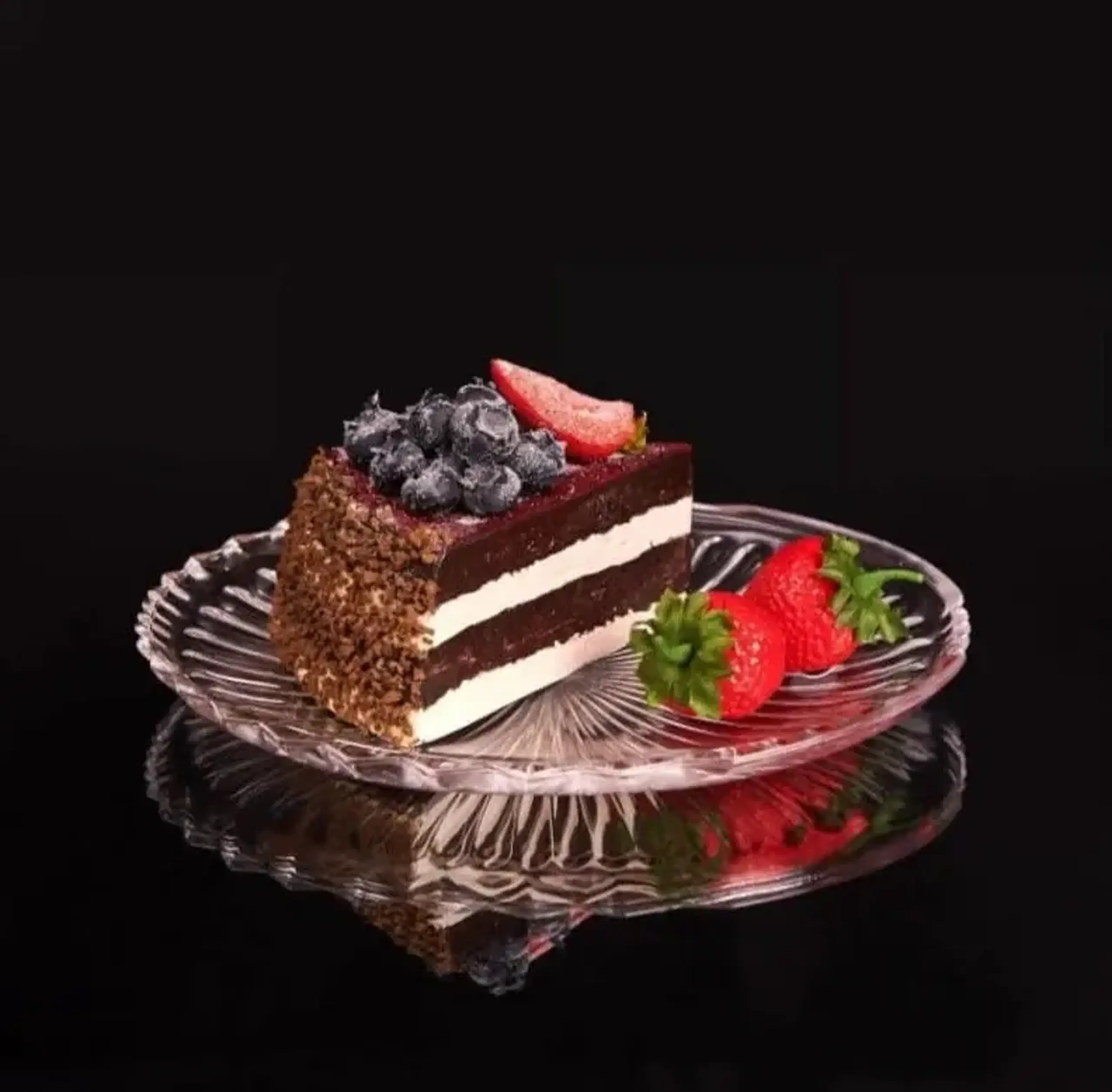 Farfurie ovală din sticlă pentru desert 20×15 cm, Sencam Alegre Glass