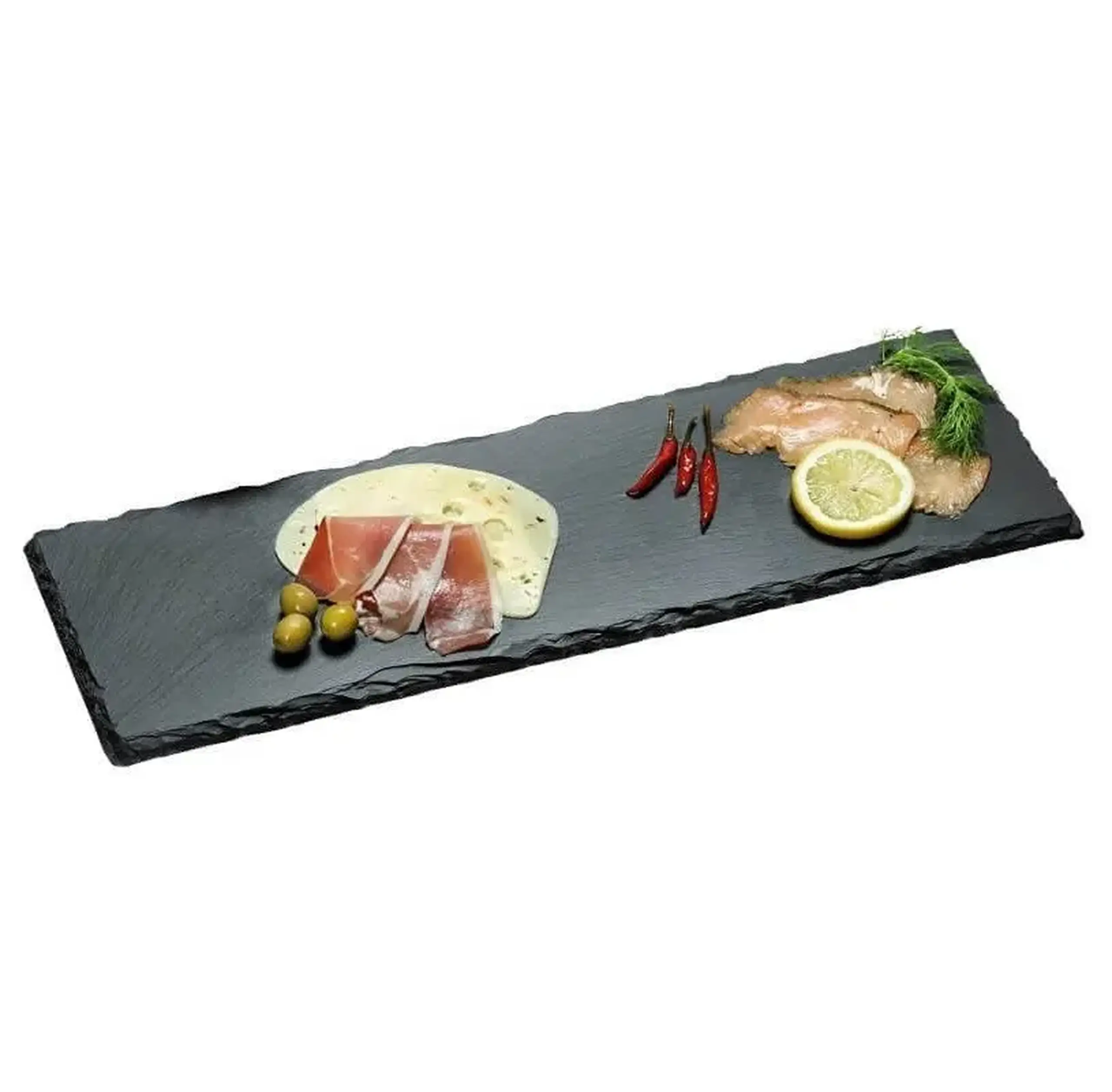 Platou din piatră vulcanică Kesper pentru servire elegantă – 38 × 13 cm