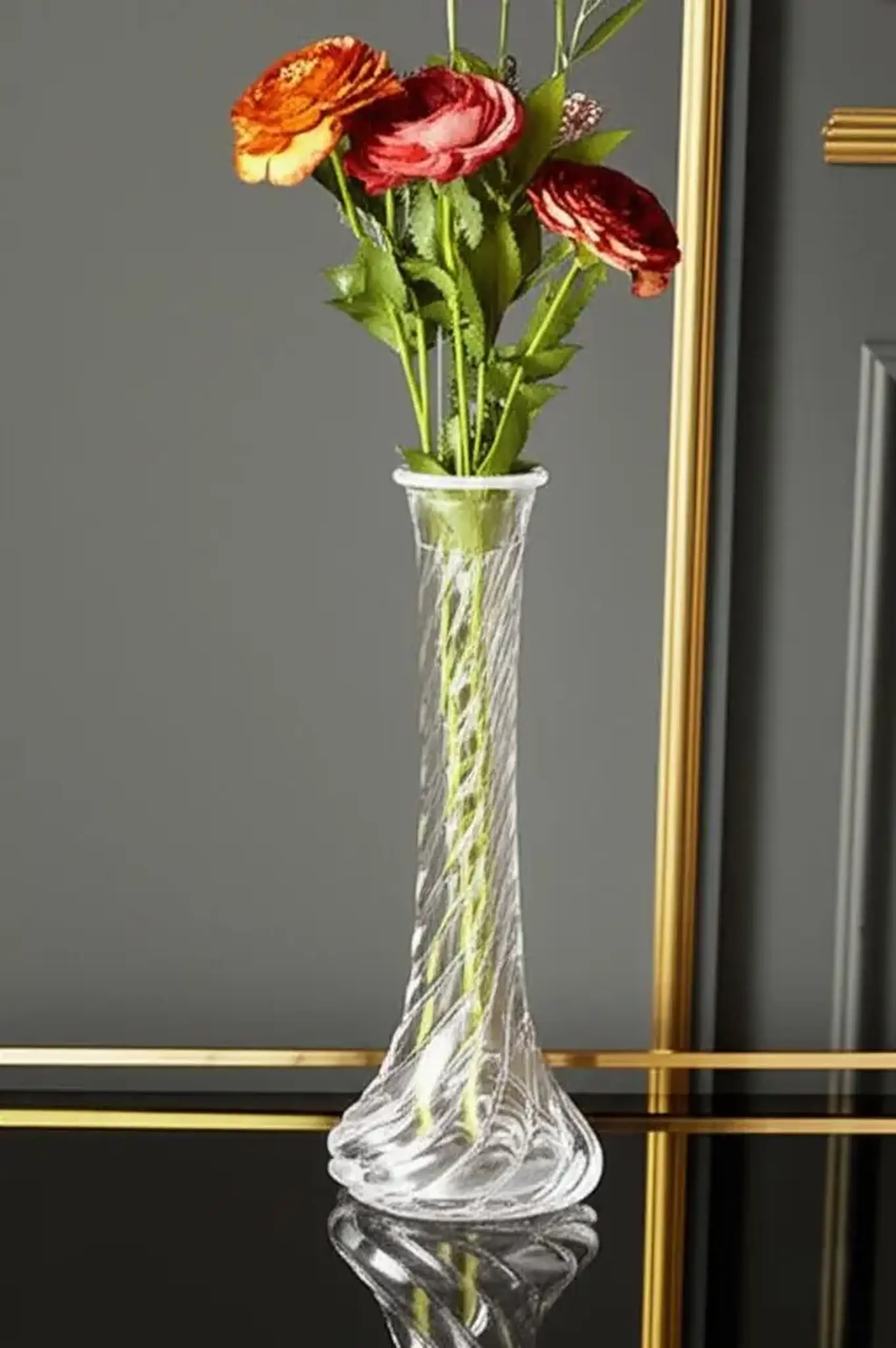 Vază din sticlă handmade, 10x25 cm – Sencam Alegre Glass