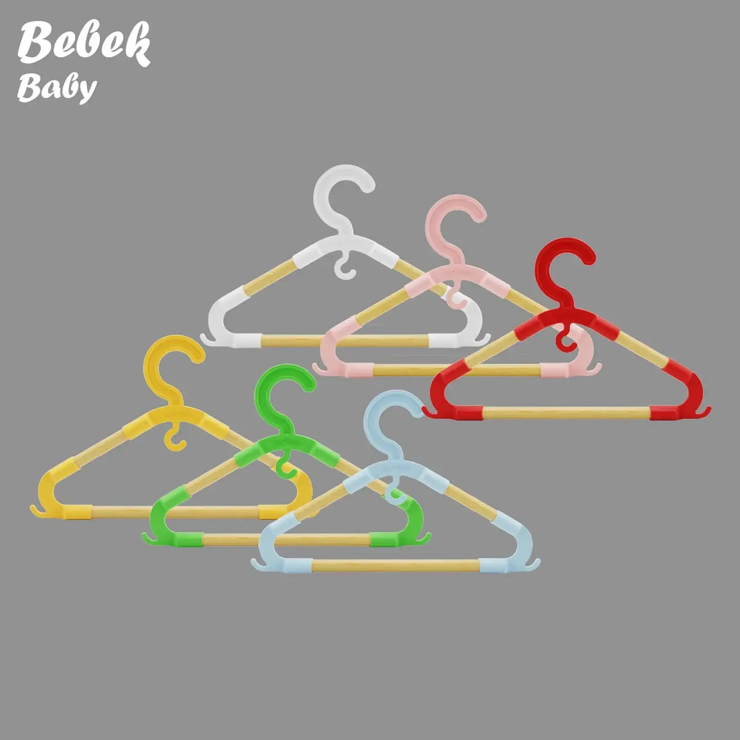 Umerașe din lemn pentru copii Seowood SEO-8113 – set 3 bucăți, 0–3 ani