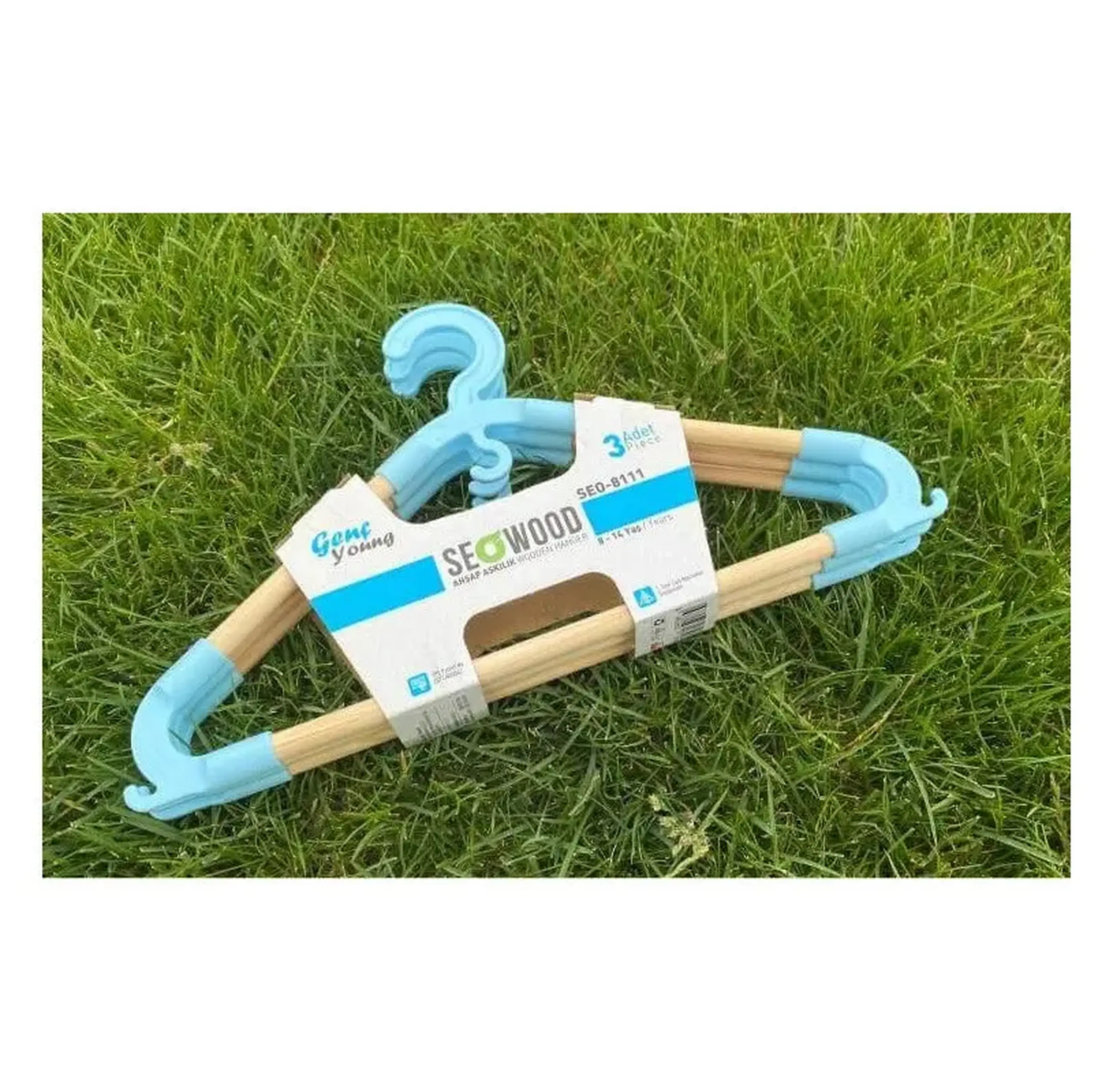 Set 3 umerașe din lemn Junior Seowood 8111 pentru copii 8–14 ani