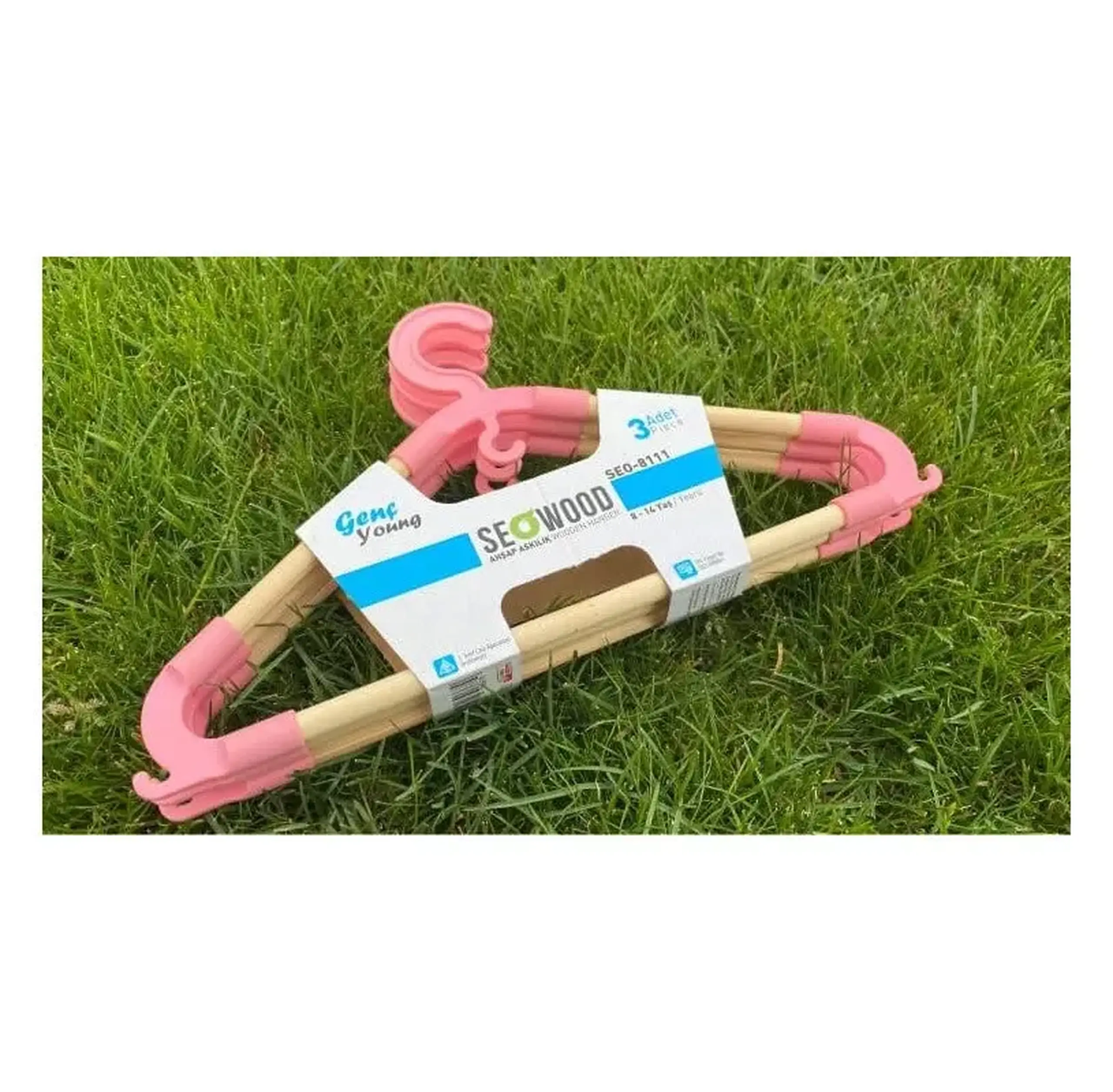 Set 3 umerașe din lemn Junior Seowood 8111 pentru copii 8–14 ani