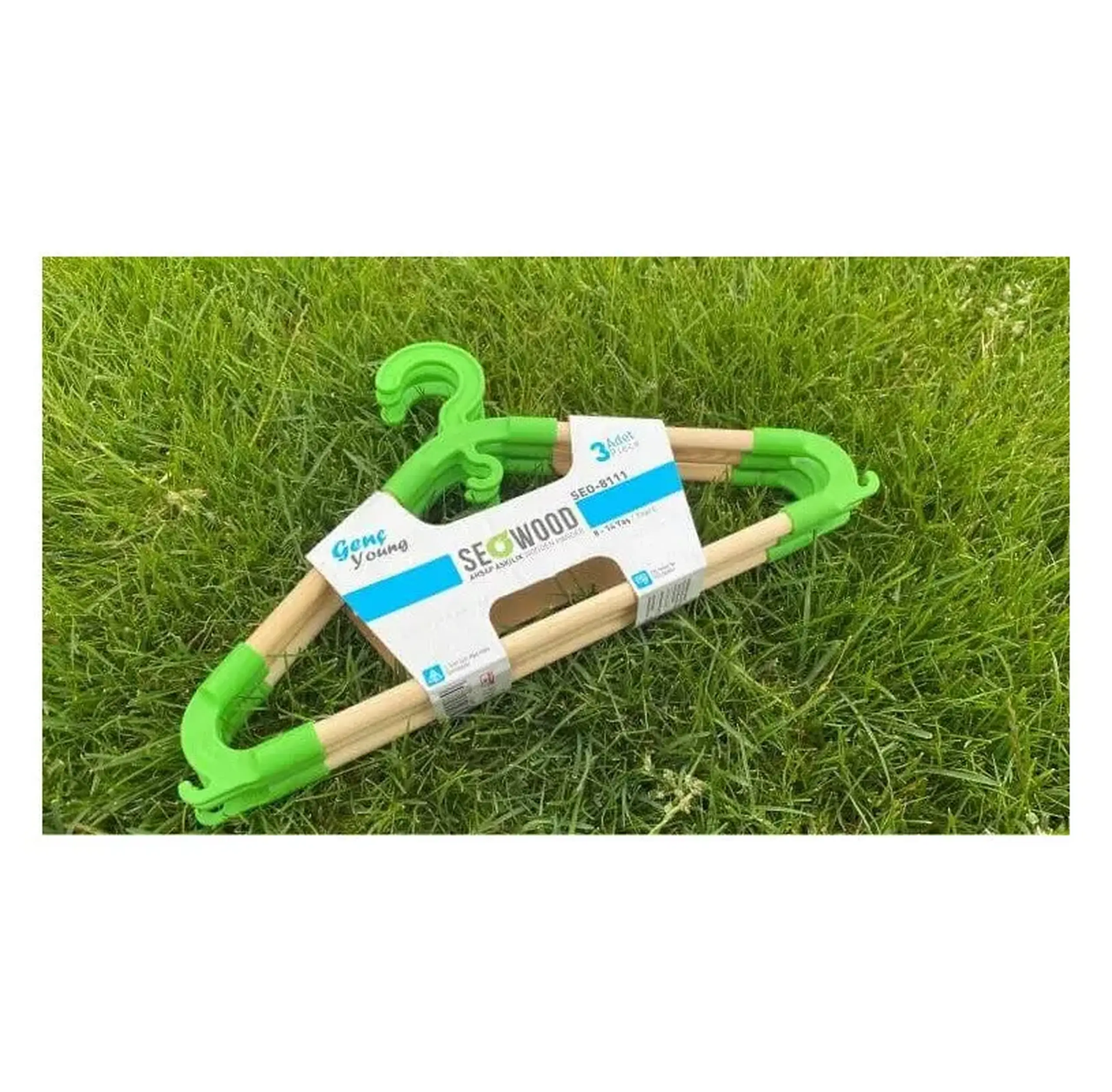 Set 3 umerașe din lemn Junior Seowood 8111 pentru copii 8–14 ani