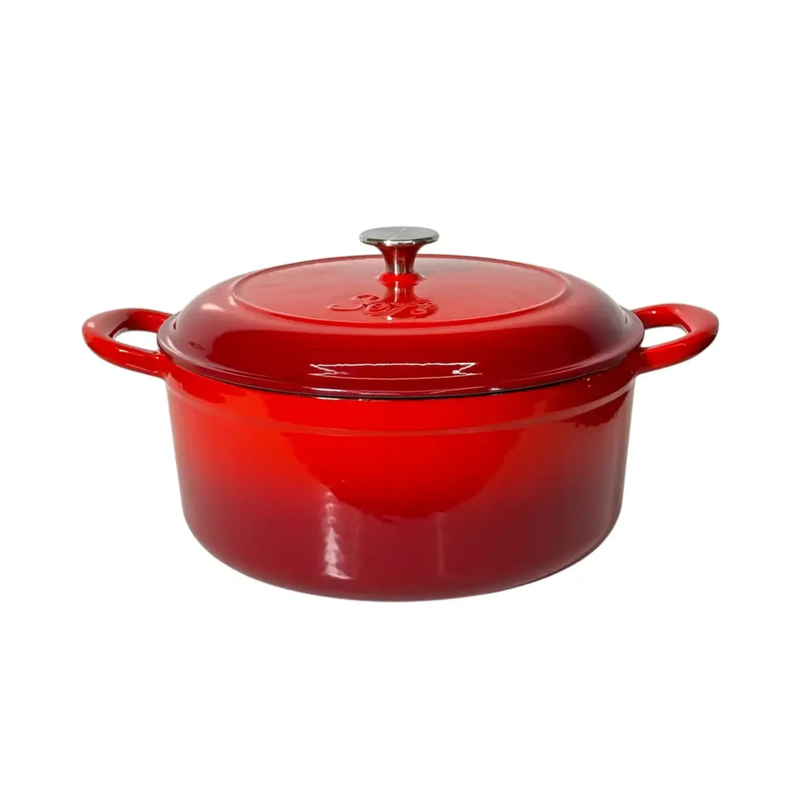 Cratita de fonta emailata, 28cm, Rosie - Sofi