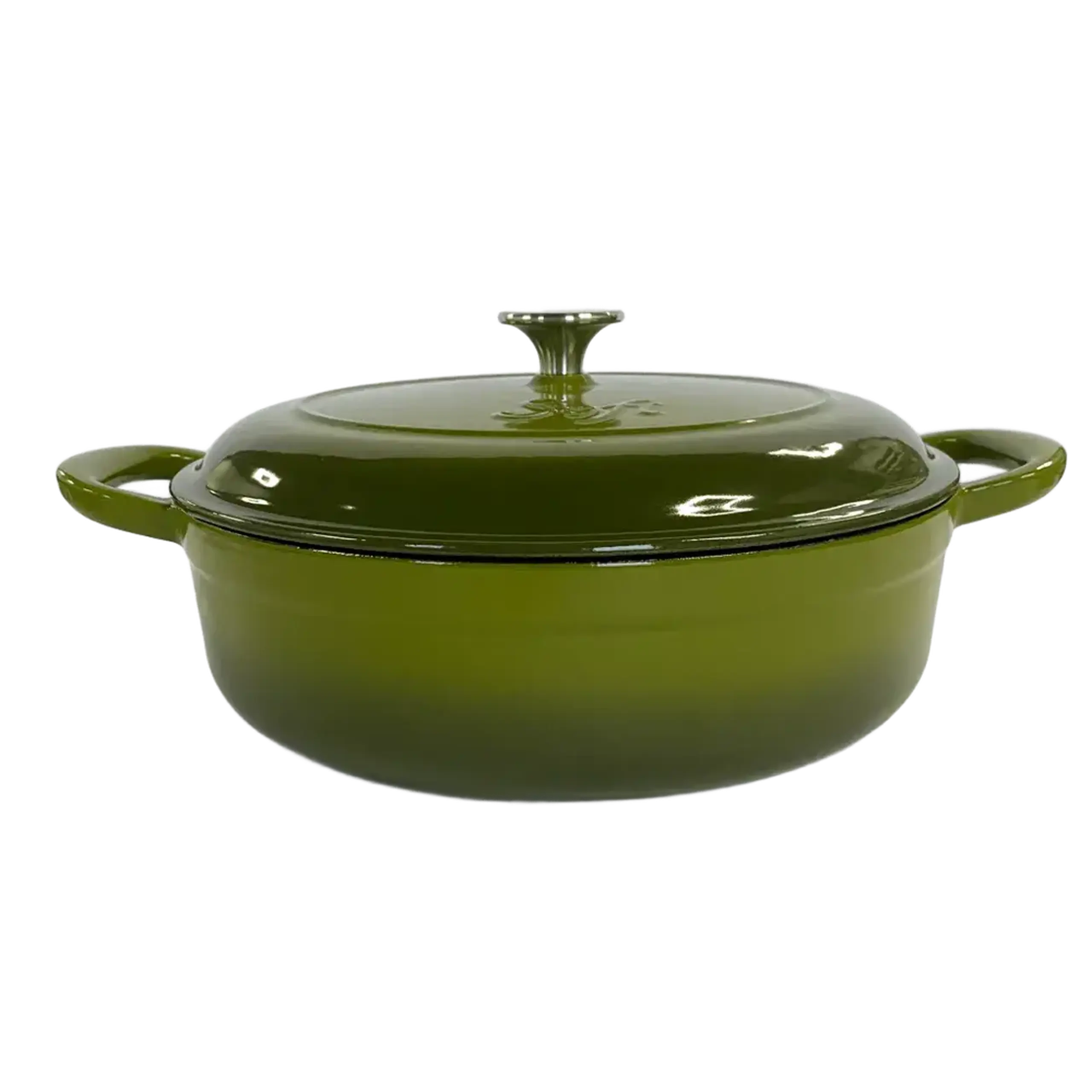 Cratiță joasă din fontă emailată SOFI ETERNA™ 28 cm, 4 L, Olive