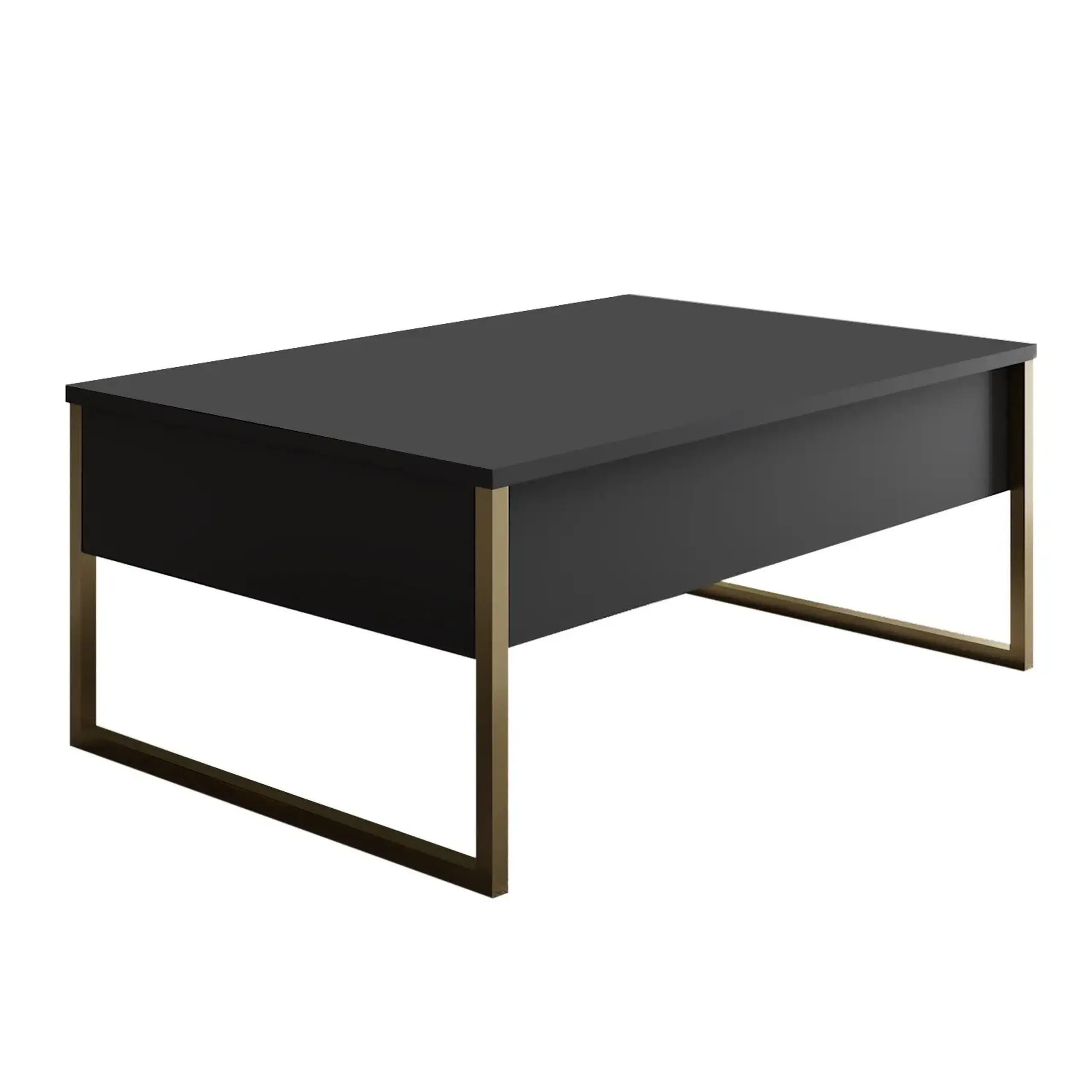 Masuta de cafea Lux - Antracit, Aur 74 x 13,4 x 98 cm