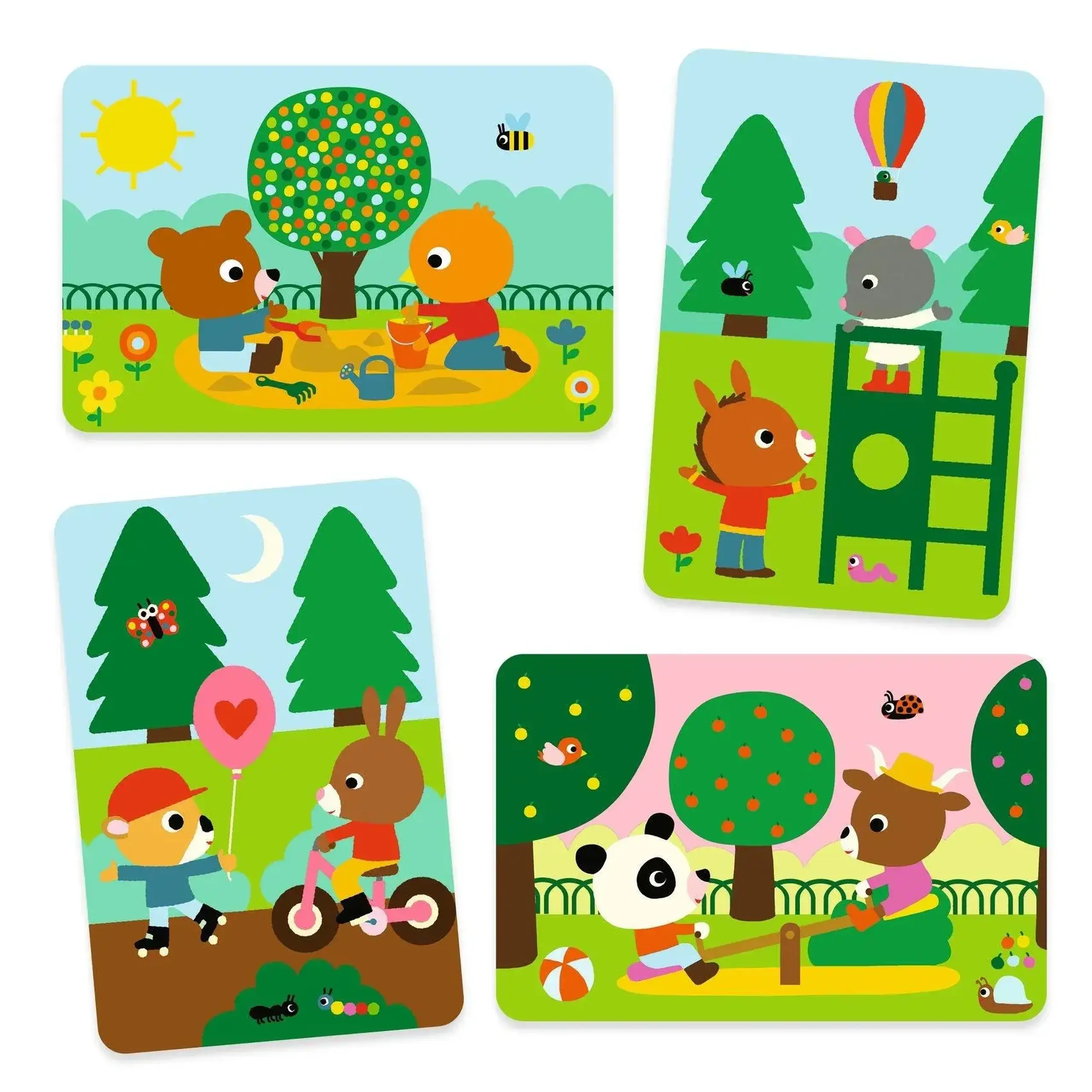 Set reutilizabil de colorat cu apă „În parc” — Djeco