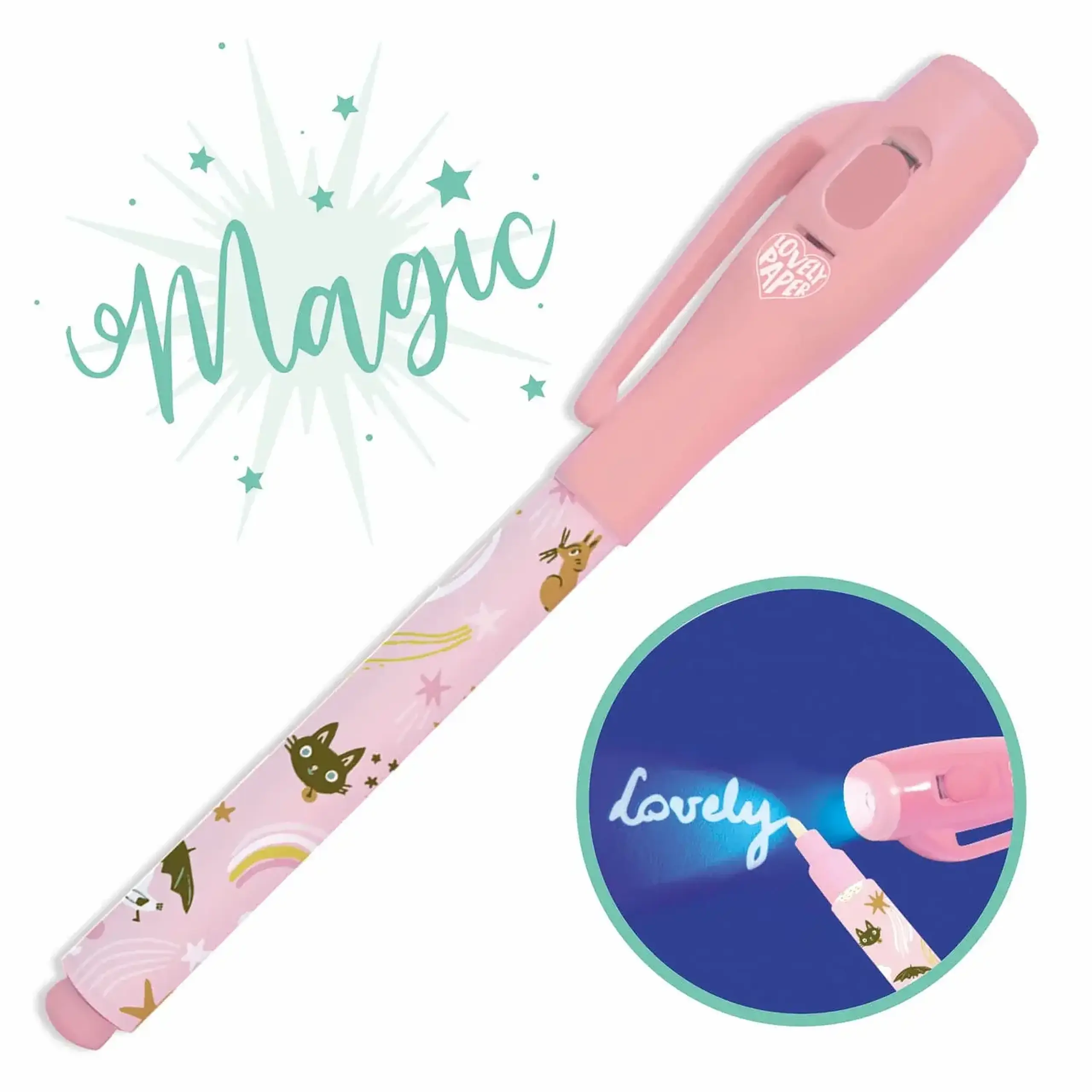 Stilou magic UV, model la alegere — Djeco - Stilou Magic Lucille