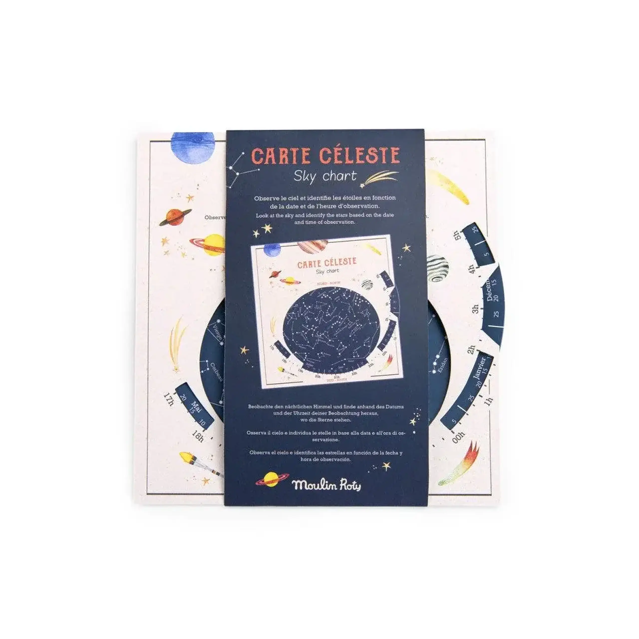 Hartă cerească, Les Grands Explorateurs — Moulin Roty