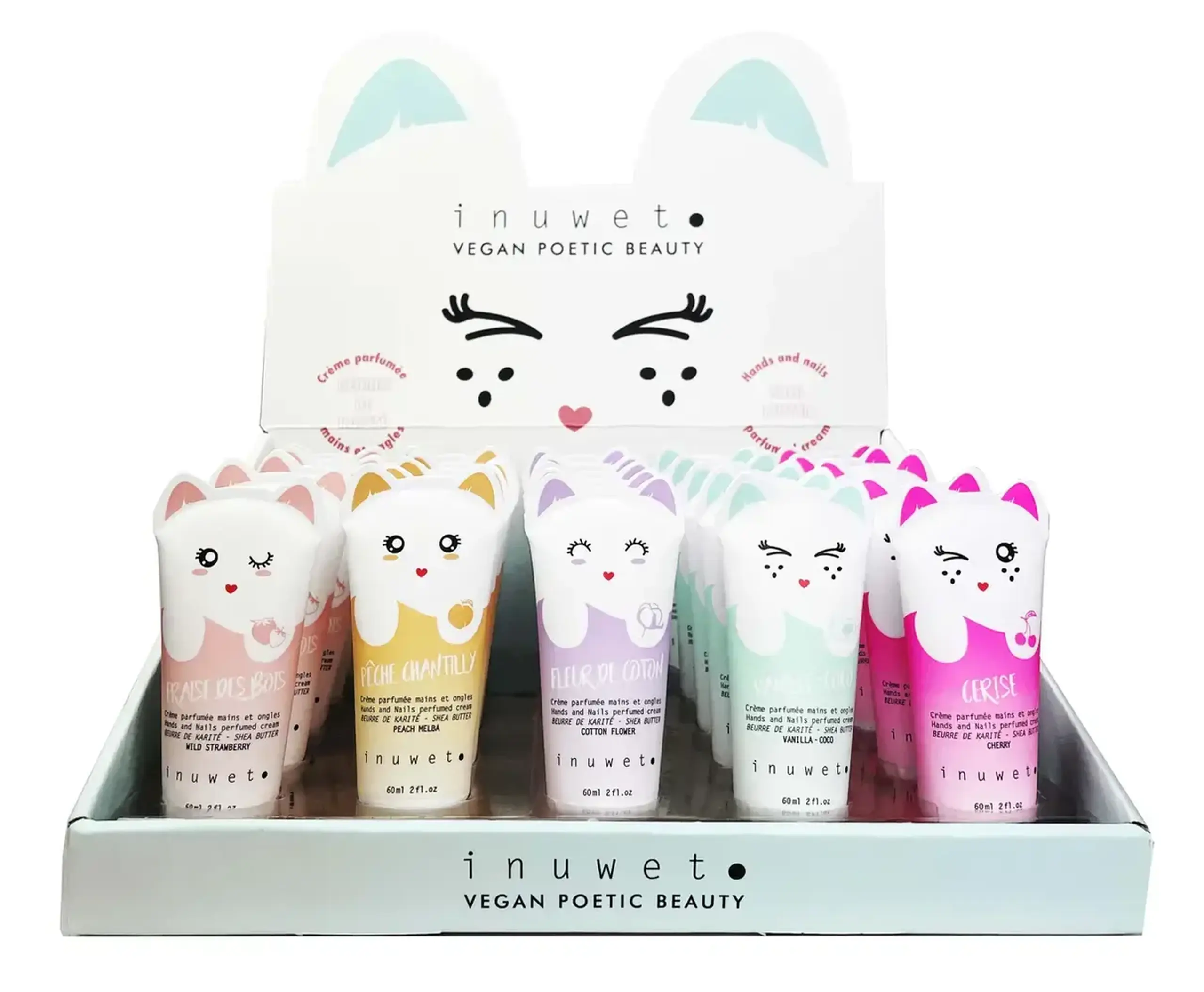 Cremă hidratantă pentru mâini și unghii, 60 ml — Inuwet - Fragaria