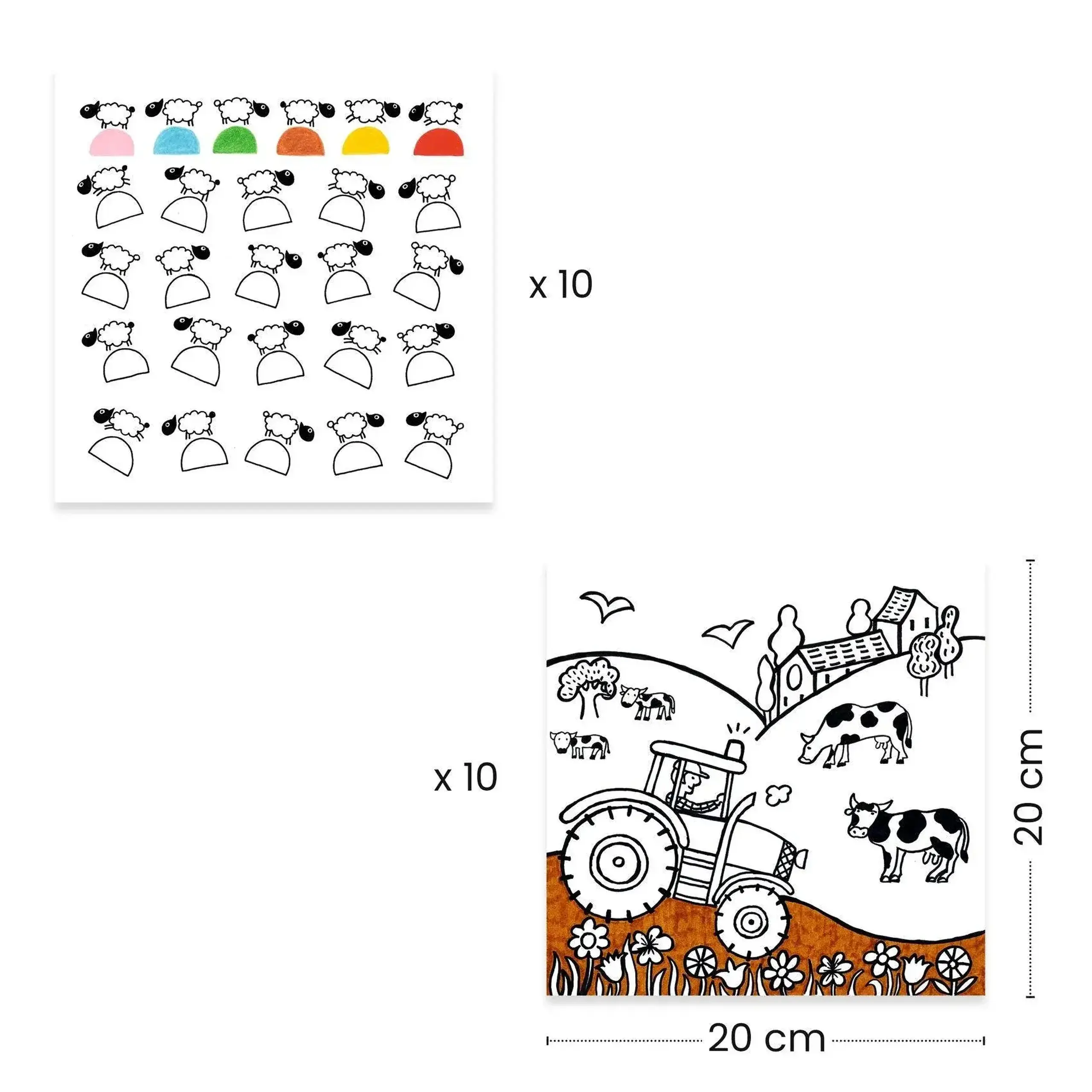 Set de colorat „Ferma” — Djeco