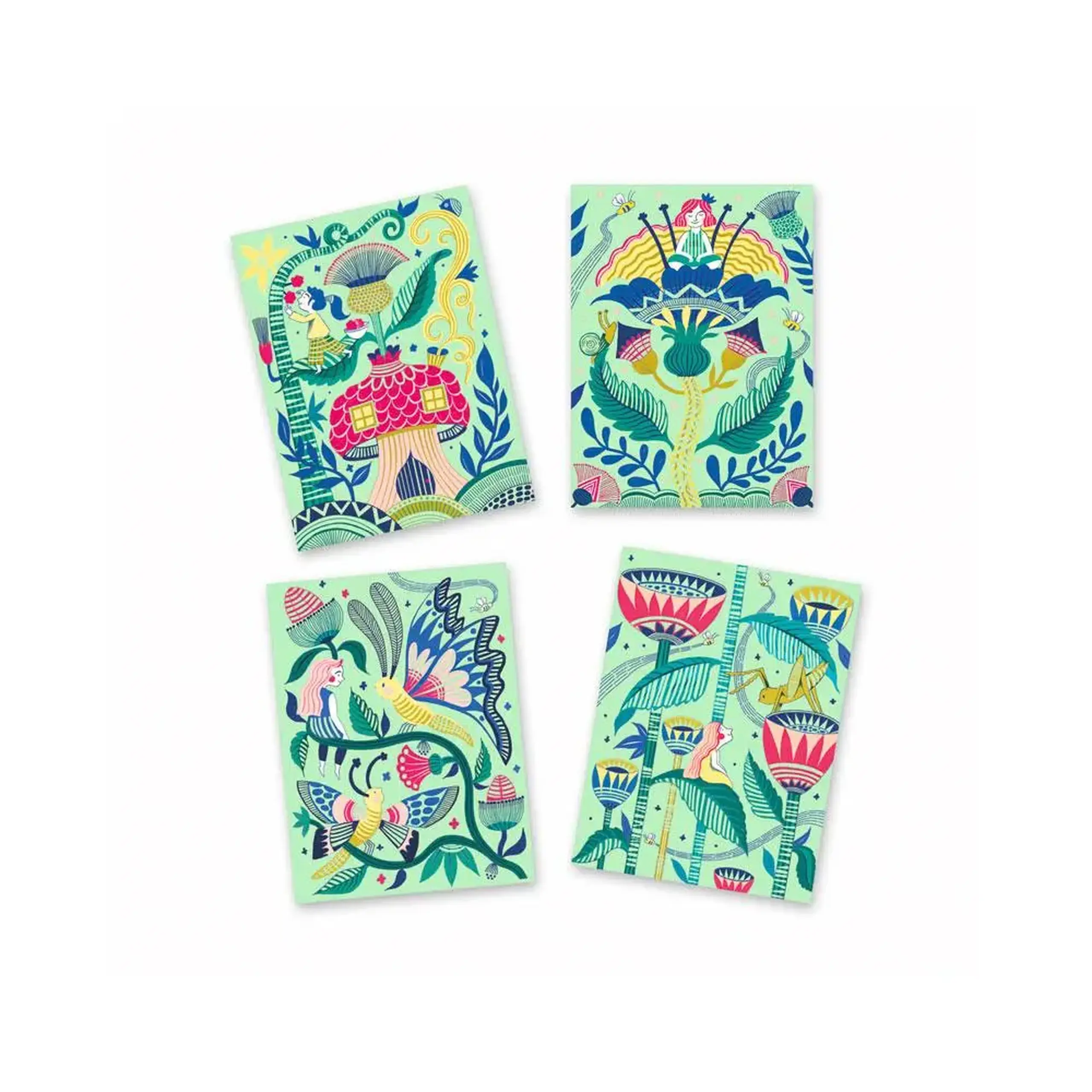 Planșe de răzuit pastel „Grădina fantastică” — Djeco