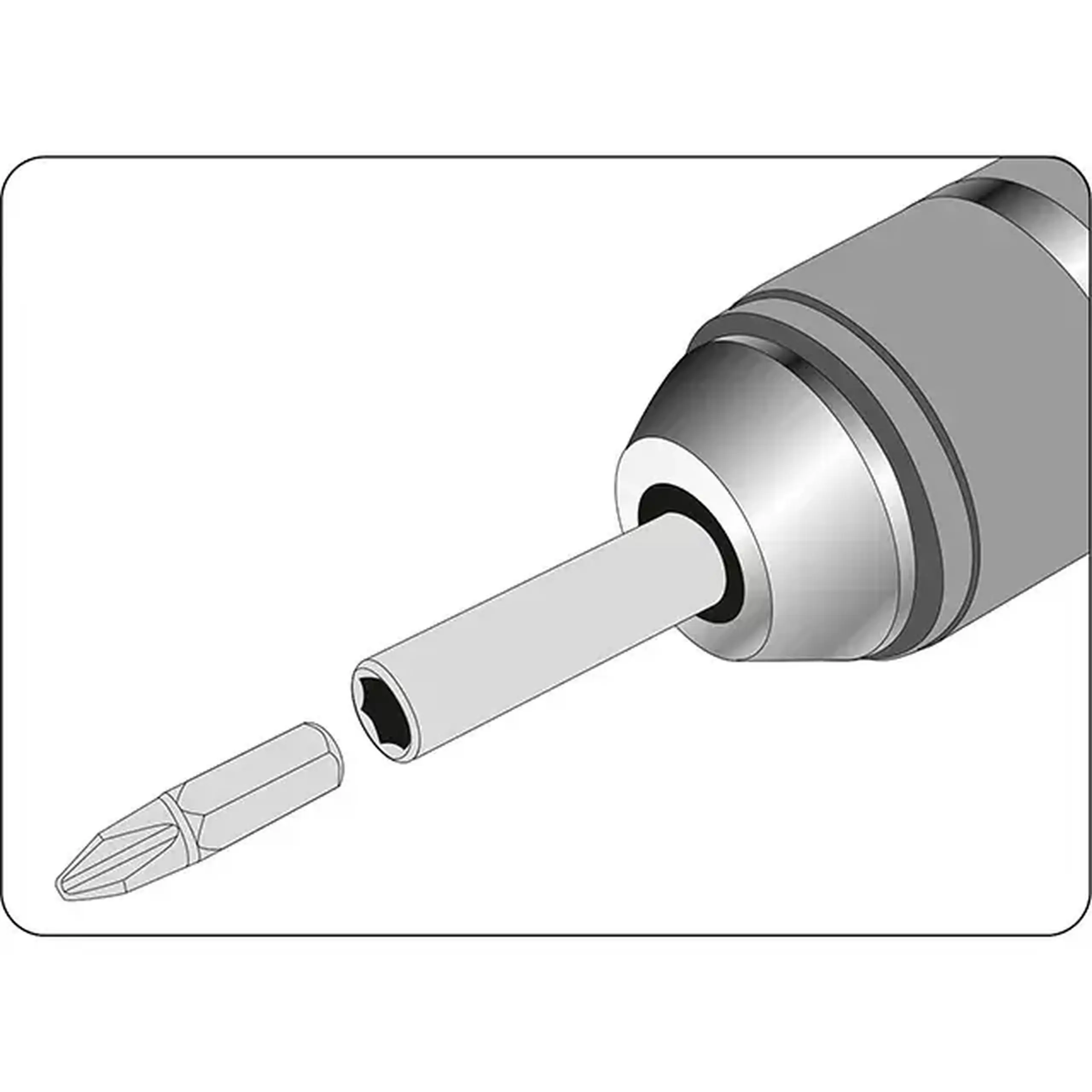 Adaptor pentru biți hexagonal 1/4" 60 mm Yato