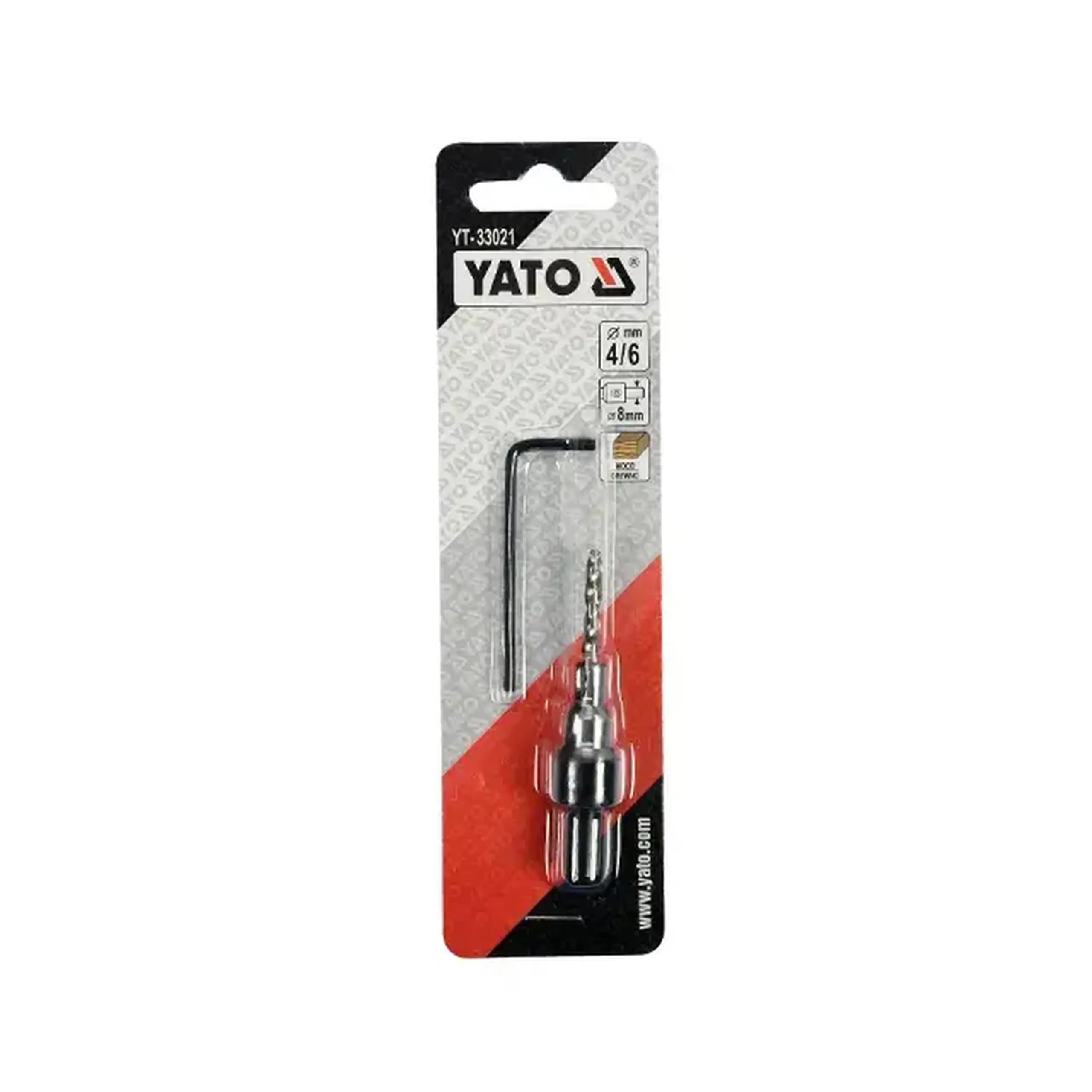 Burghiu pentru lemn 4 - 6 mm Oțel Cilindric Yato