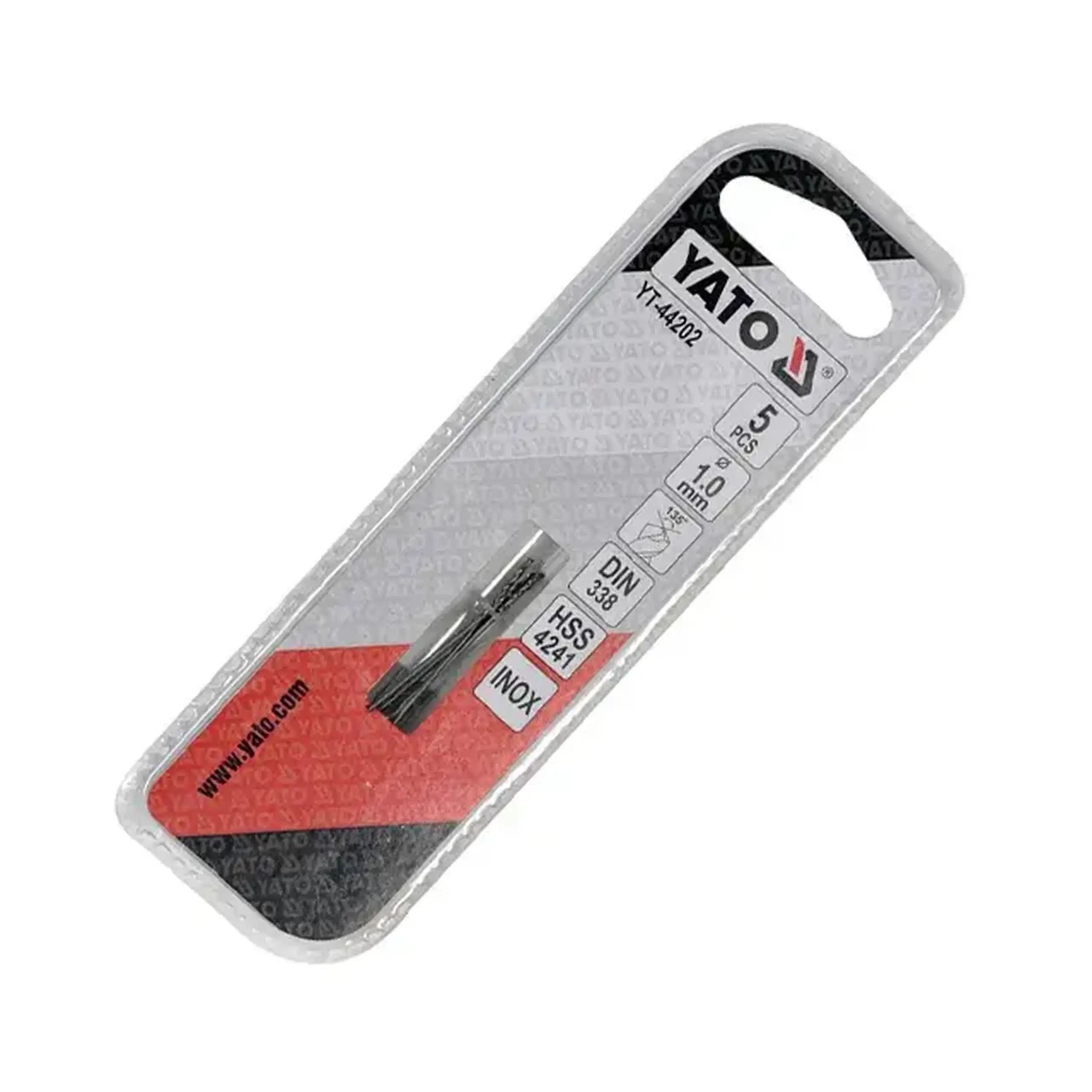Set burghie 5 buc. pentru metal 1 mm Oțel HSS Cilindric Yato
