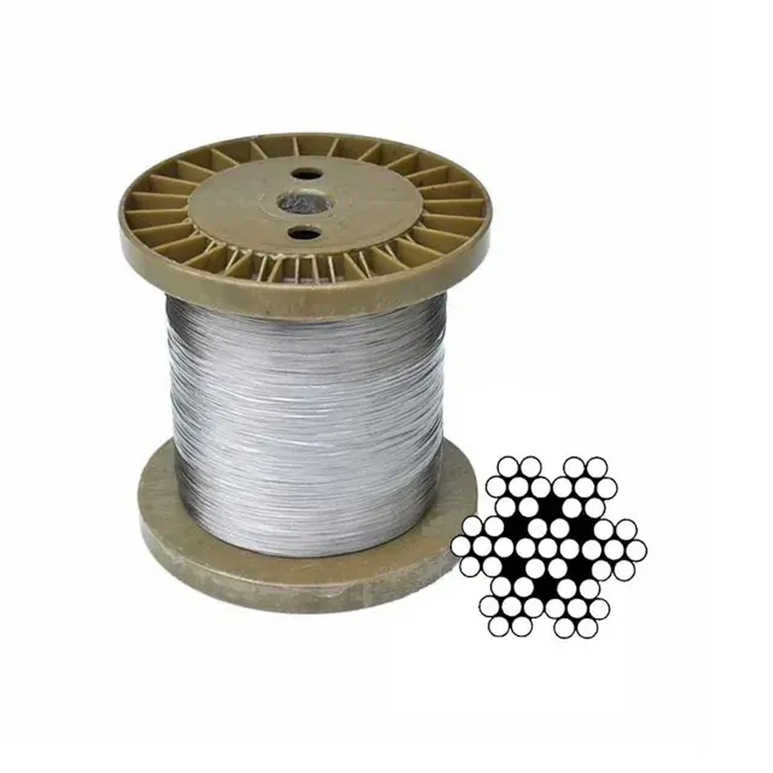 Cablu de oțel Elmos 22343 1000 m 3 mm 6x7 oțel - 7x7 2 mm