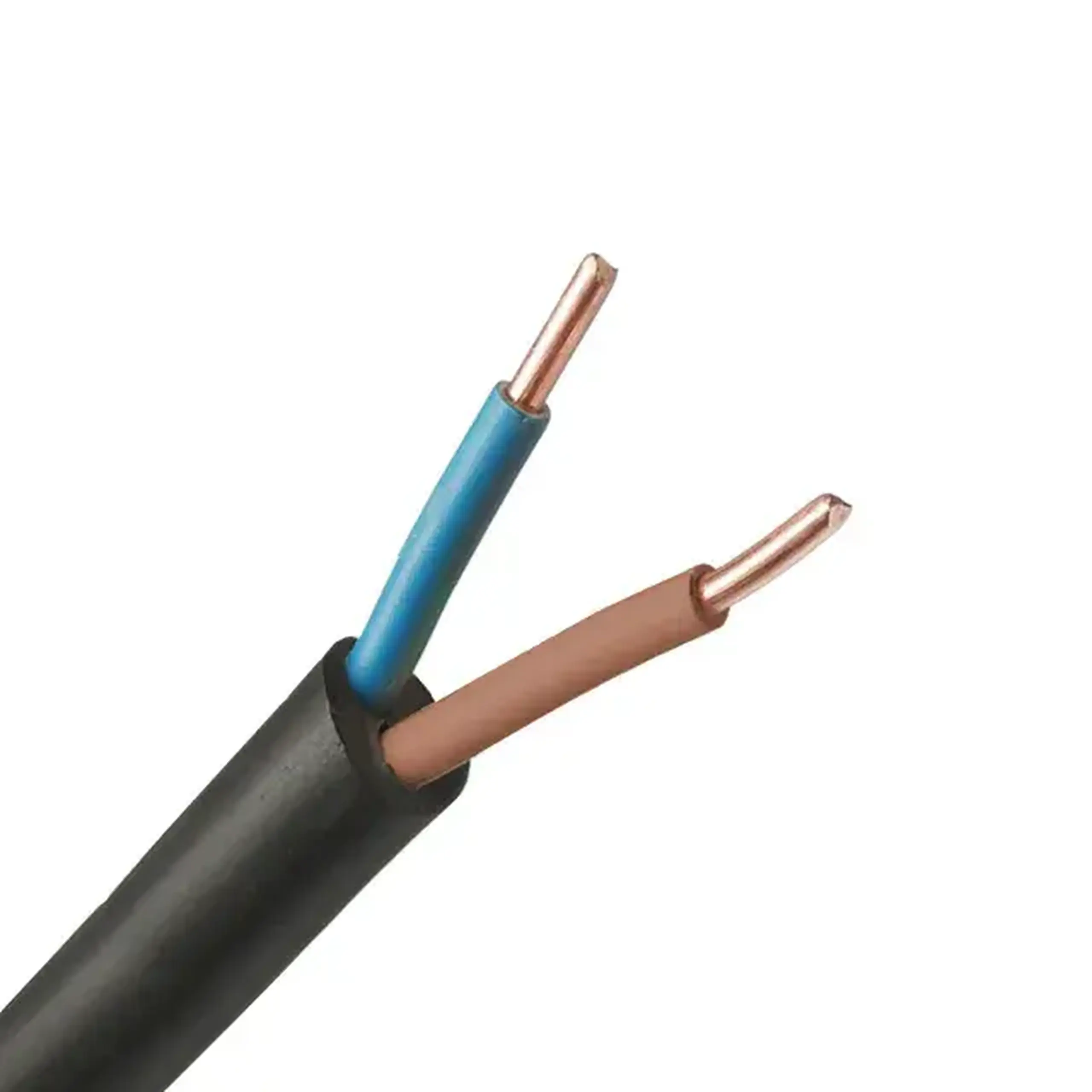 Cablu VVGng LS 2 * 1.5 mm² Negru Cupru