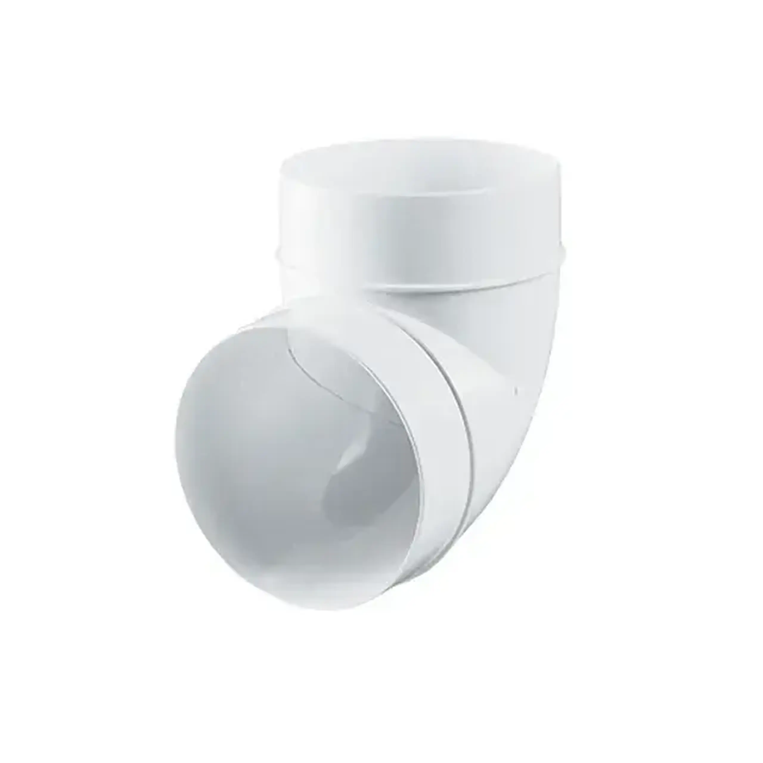 Conector de aeroduct Ventika KO100-2 62 x 100 mm plastic alb - Model KO100-90