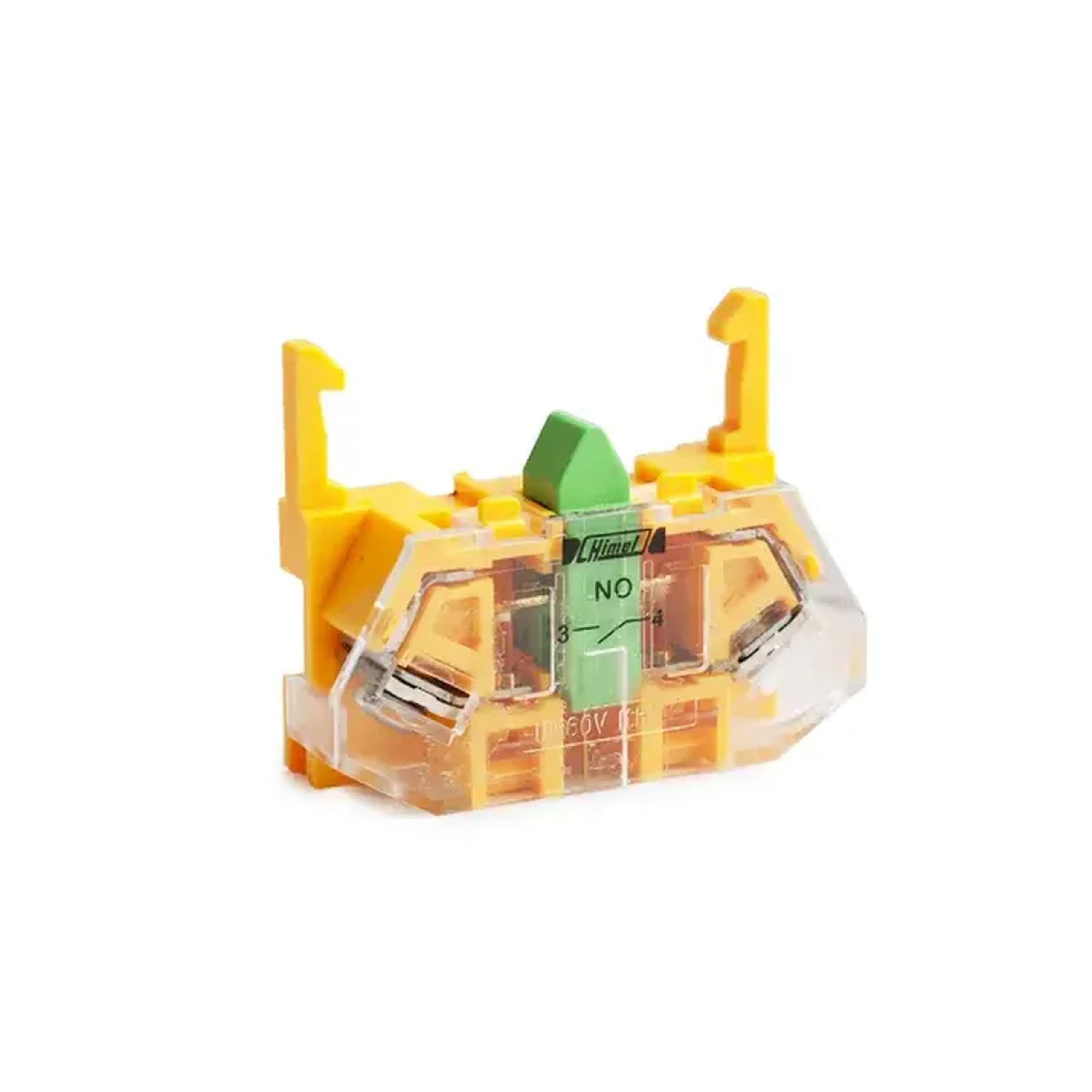 Contact auxiliar Himel HLAY7BE101 380 V 6 A IP20 galben/Verde