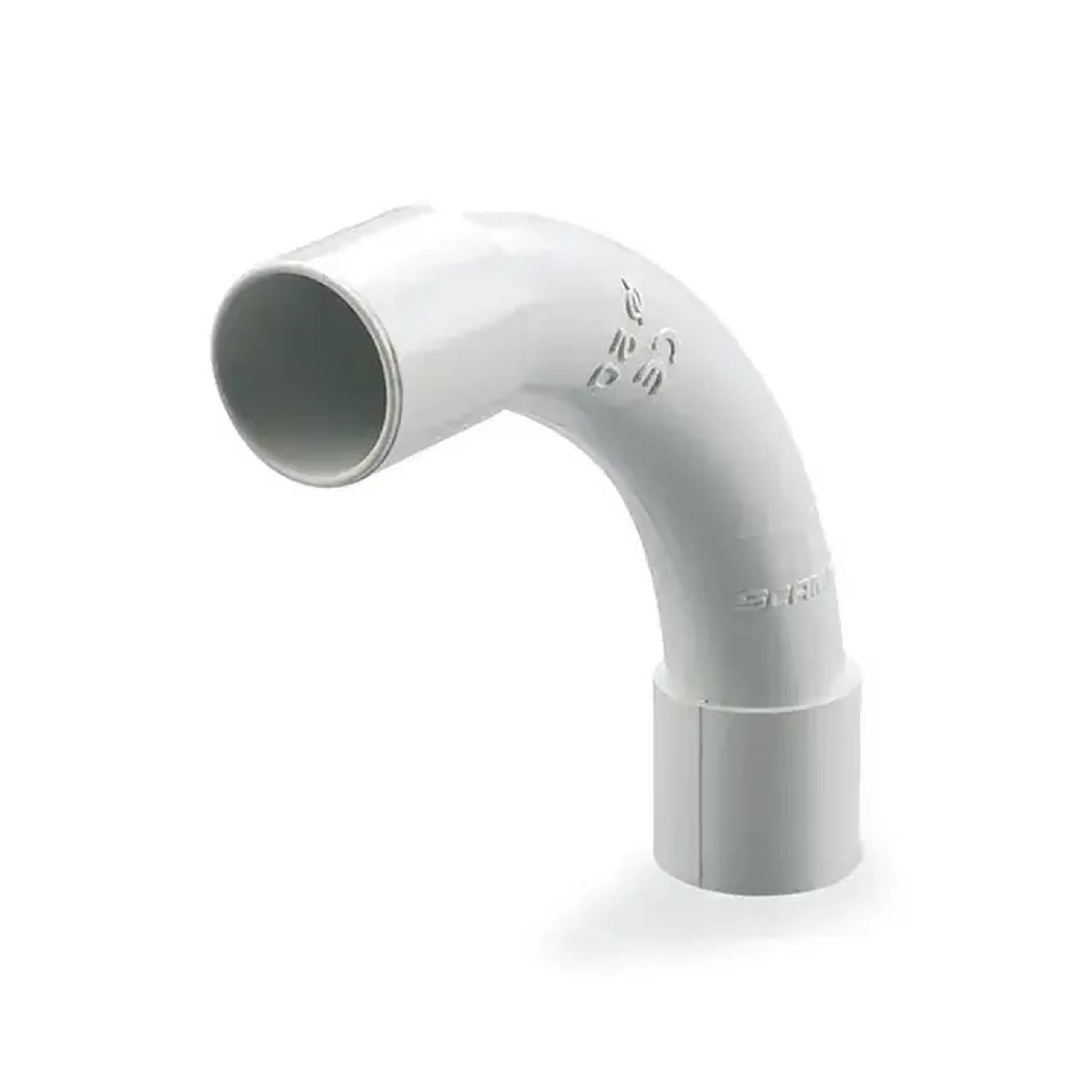 Cot rotund 90° Scame pentru tub gofrat 862.916G D16