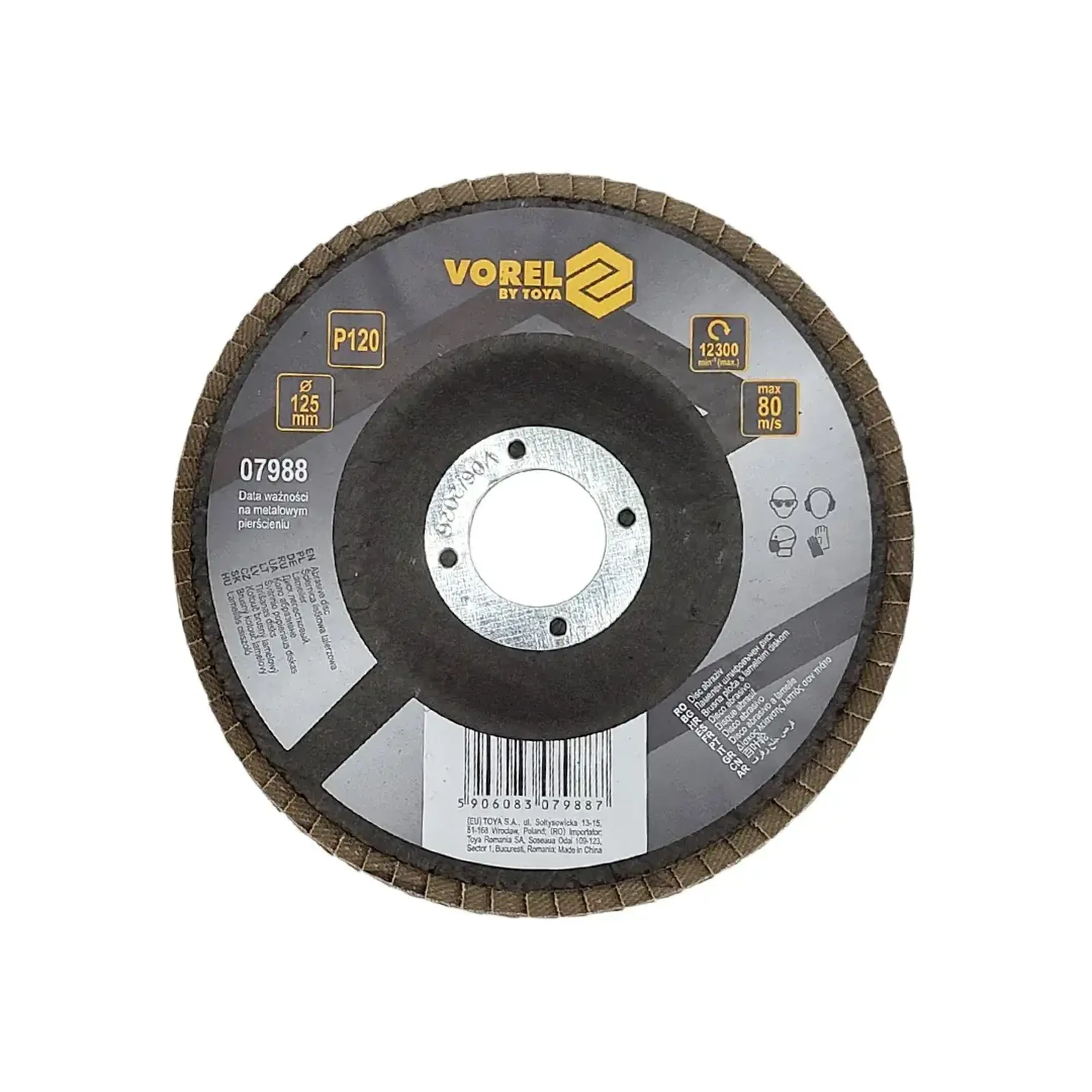 Disc lamelar frontal P120 125 * 22.23 mm Vorel