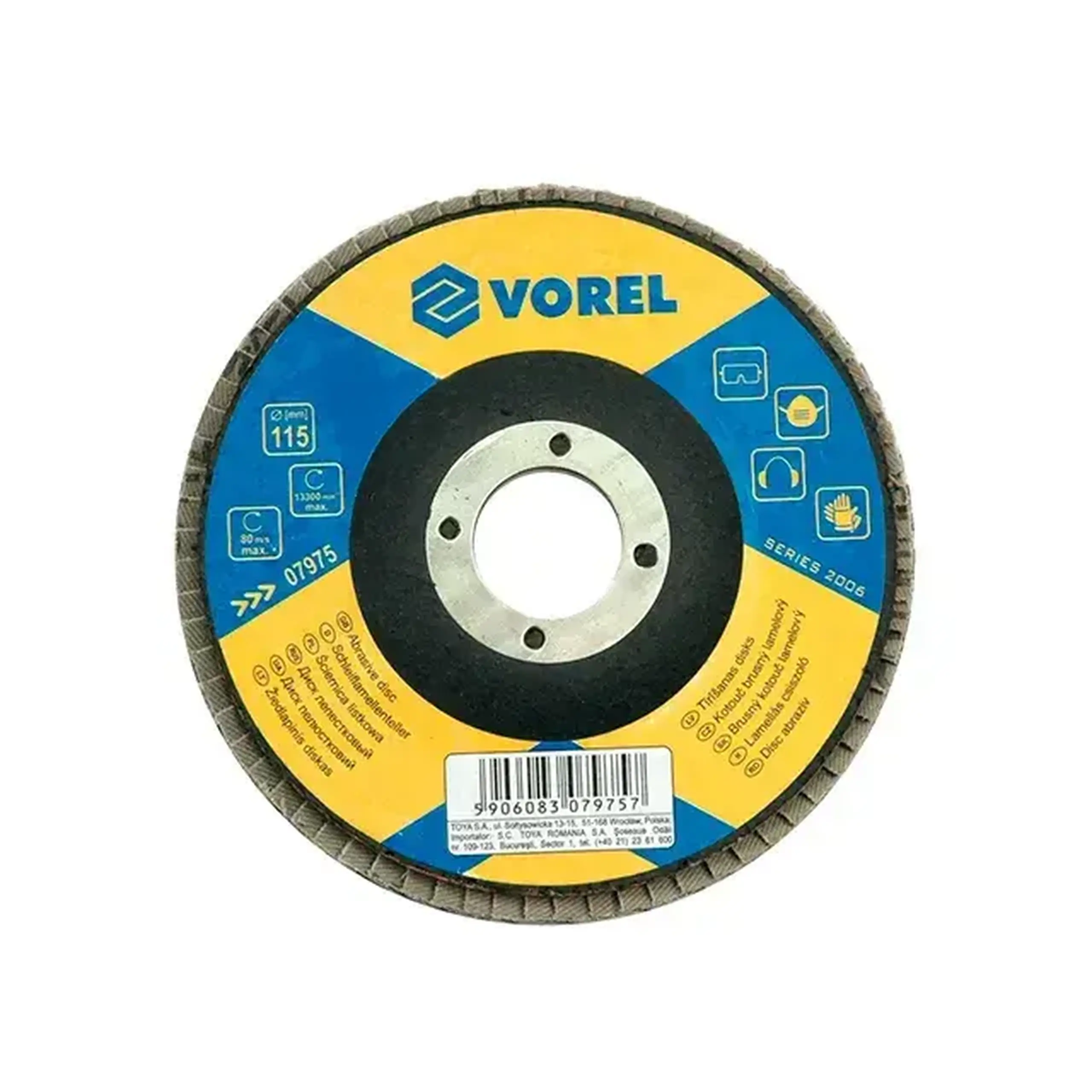 Disc lamelar frontal P60 125 * 22.23 mm Vorel