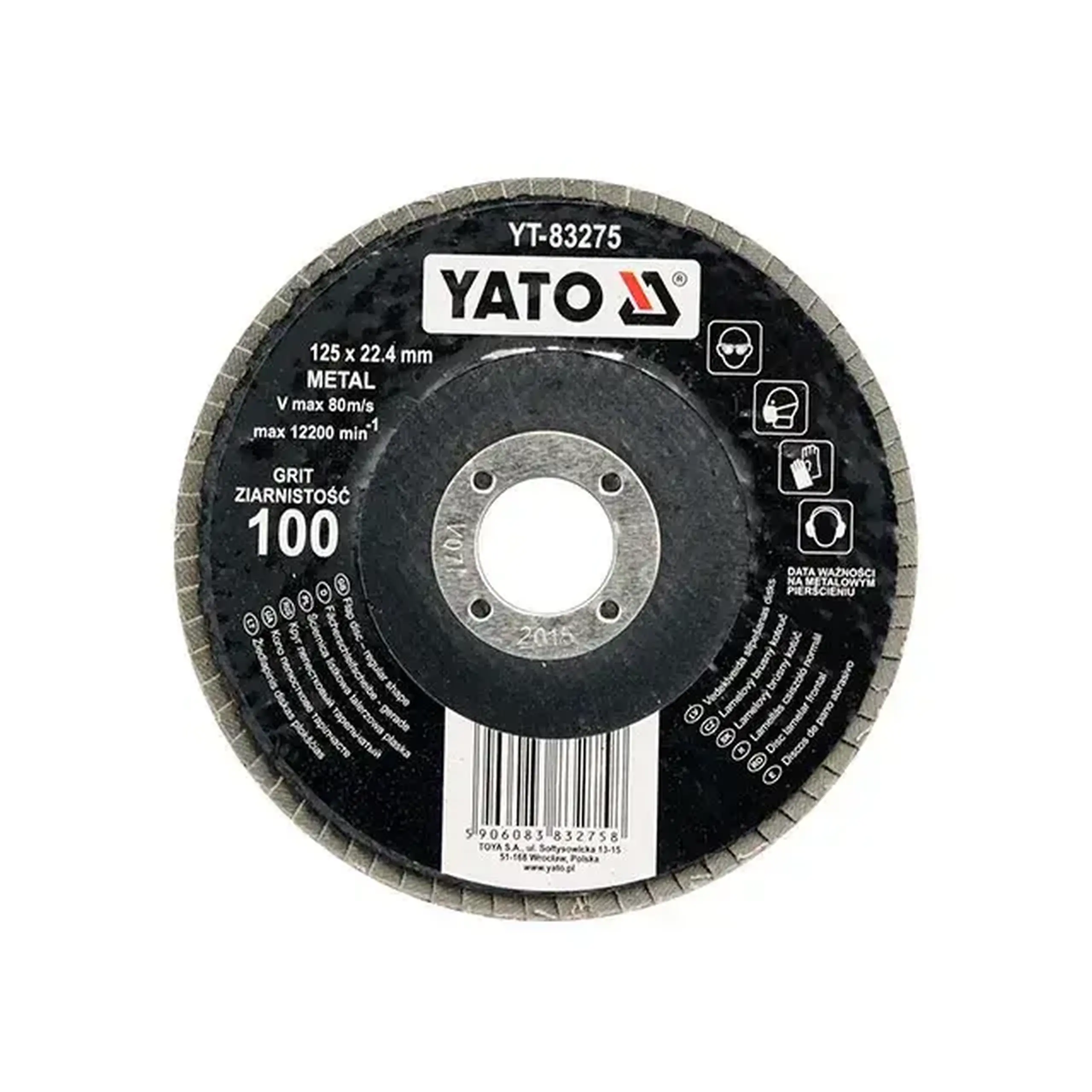 Disc lamelar frontal P100 125 * 22.4 mm Yato