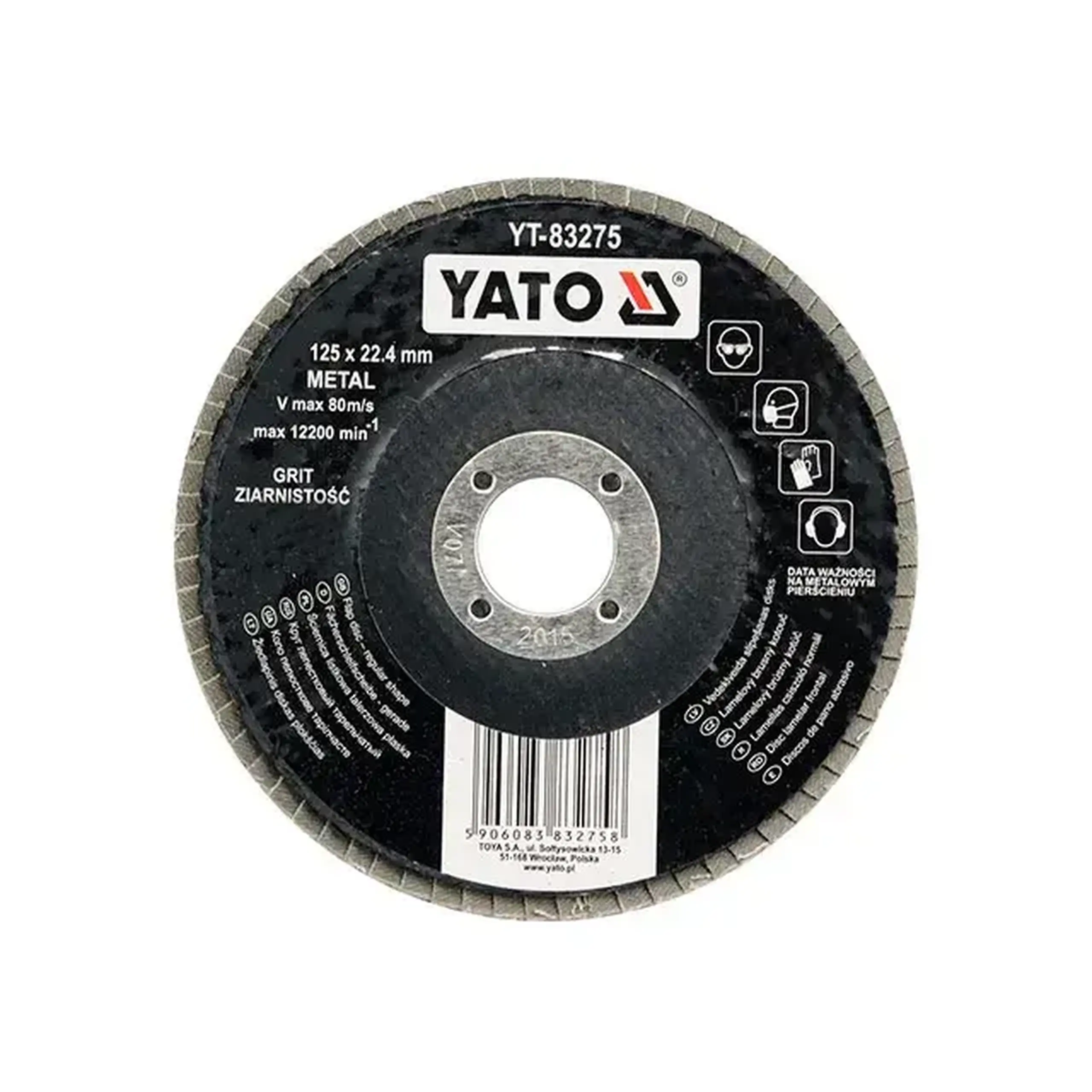 Disc lamelar frontal P120 125 * 22.4 mm Yato