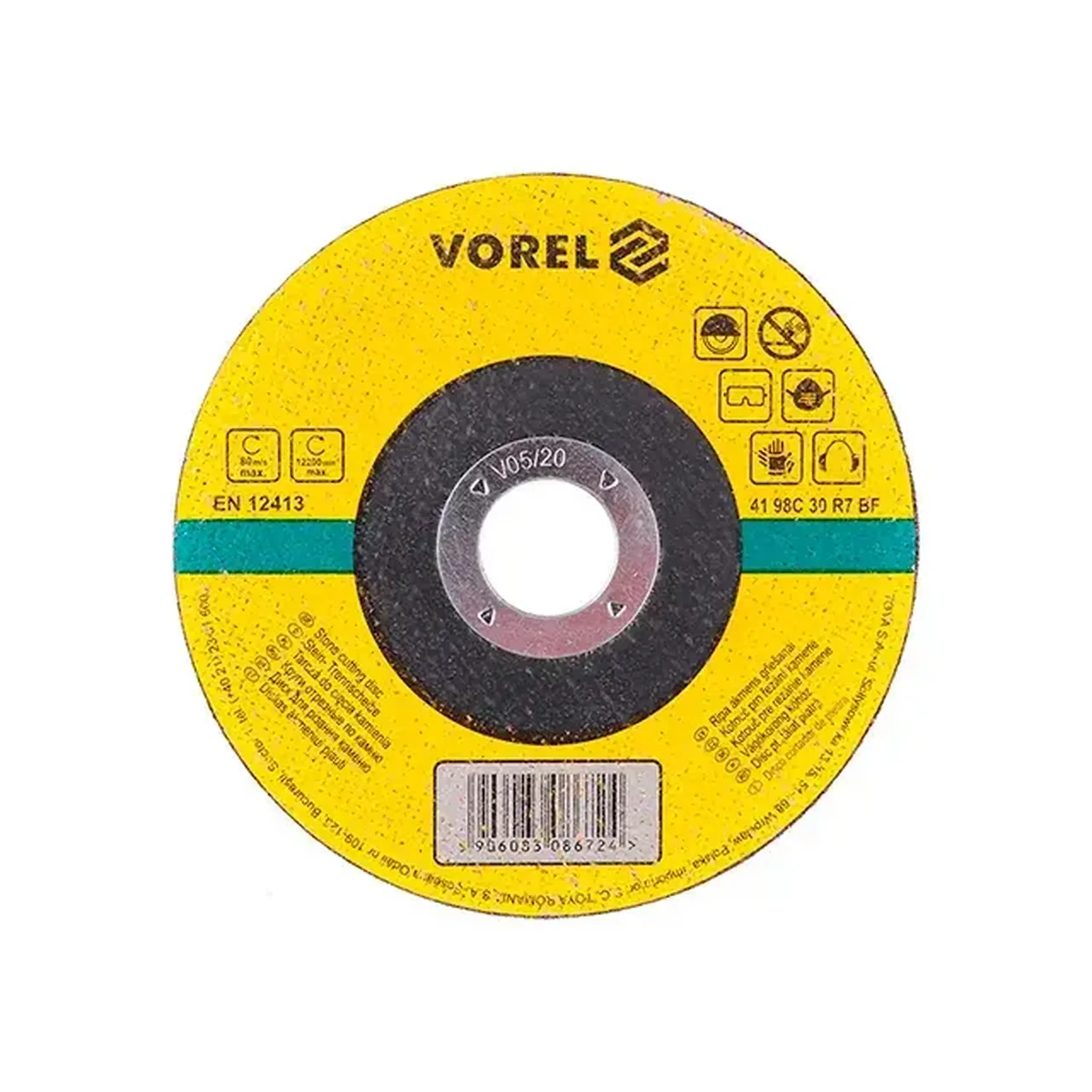 Disc de tăiat pentru piatră 125 * 22 mm Vorel - Diametru 230 *