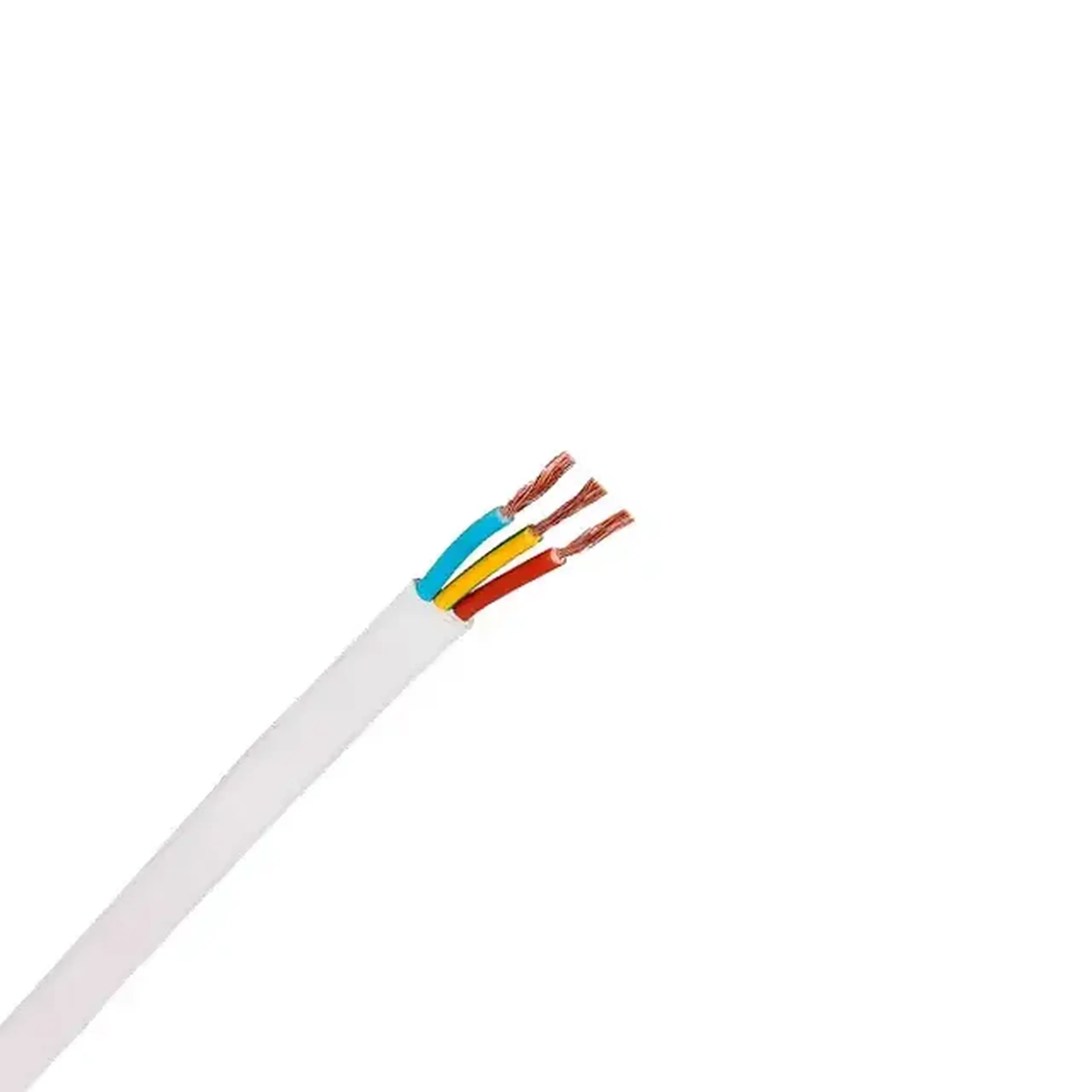 Fir electric ПУГНП 3 * 1.5 mm² alb cupru
