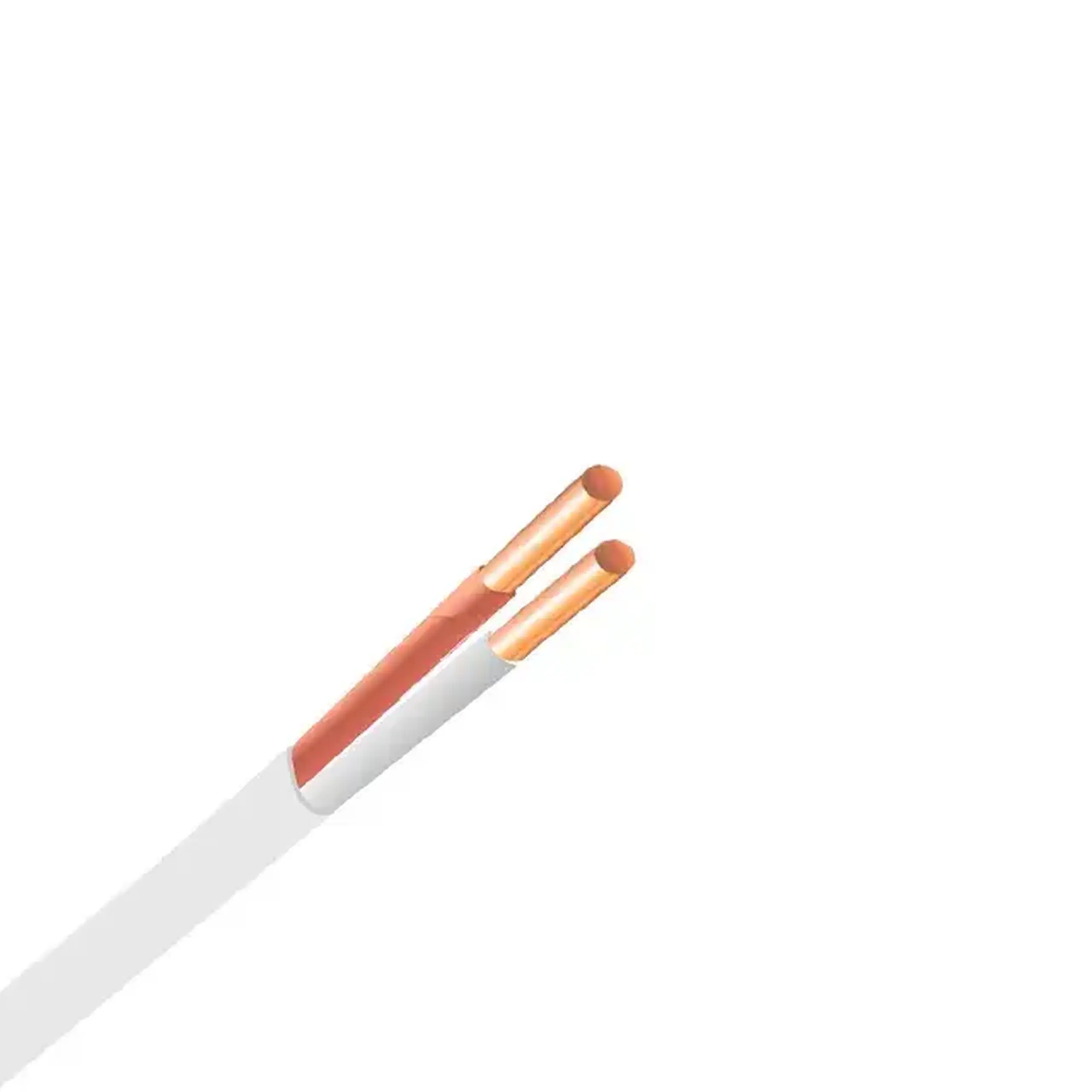 Fir electric ПУВП 2 * 2.5 mm² alb cupru