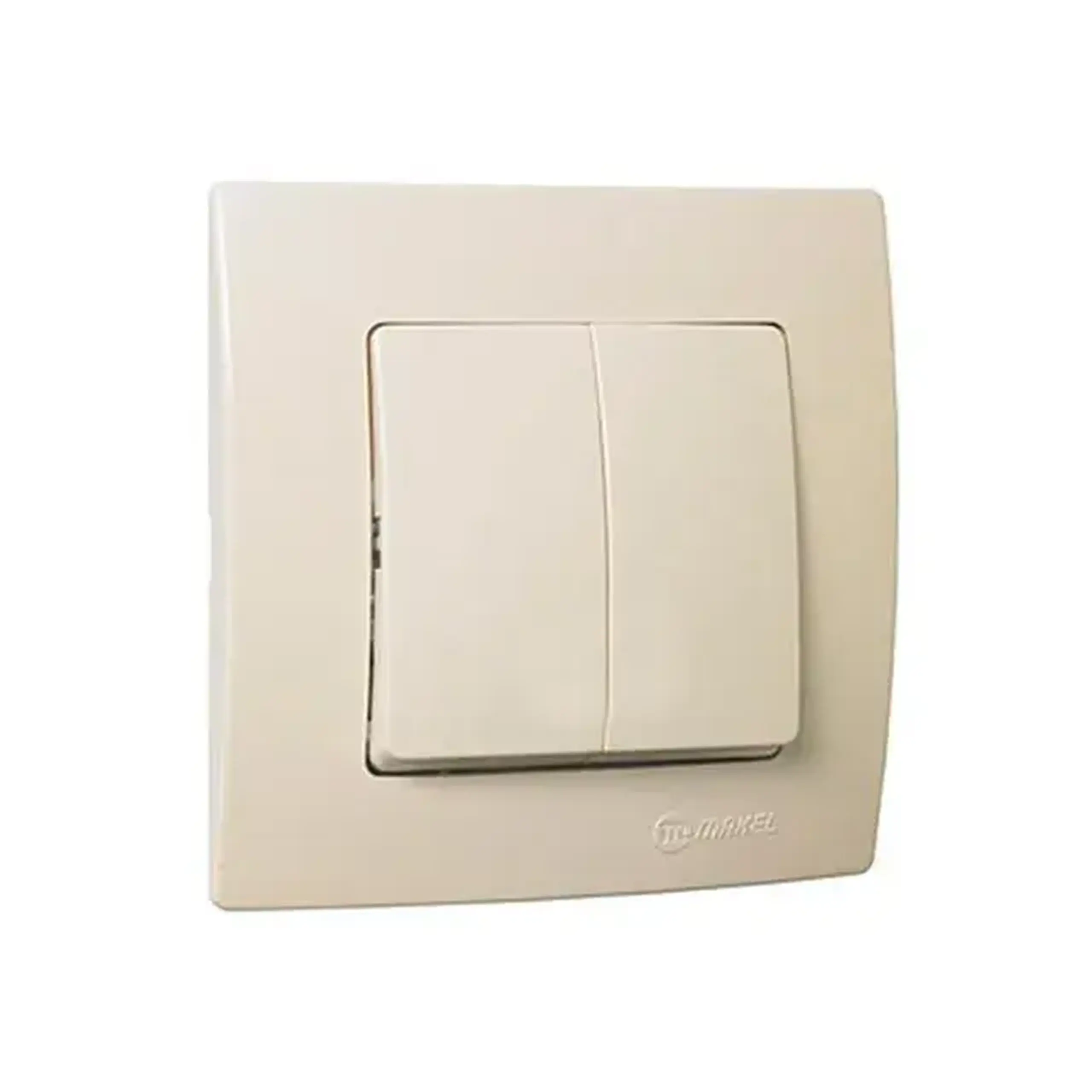 Întrerupător dublu LILIUM 10 A 220 - 240 V crem Makel