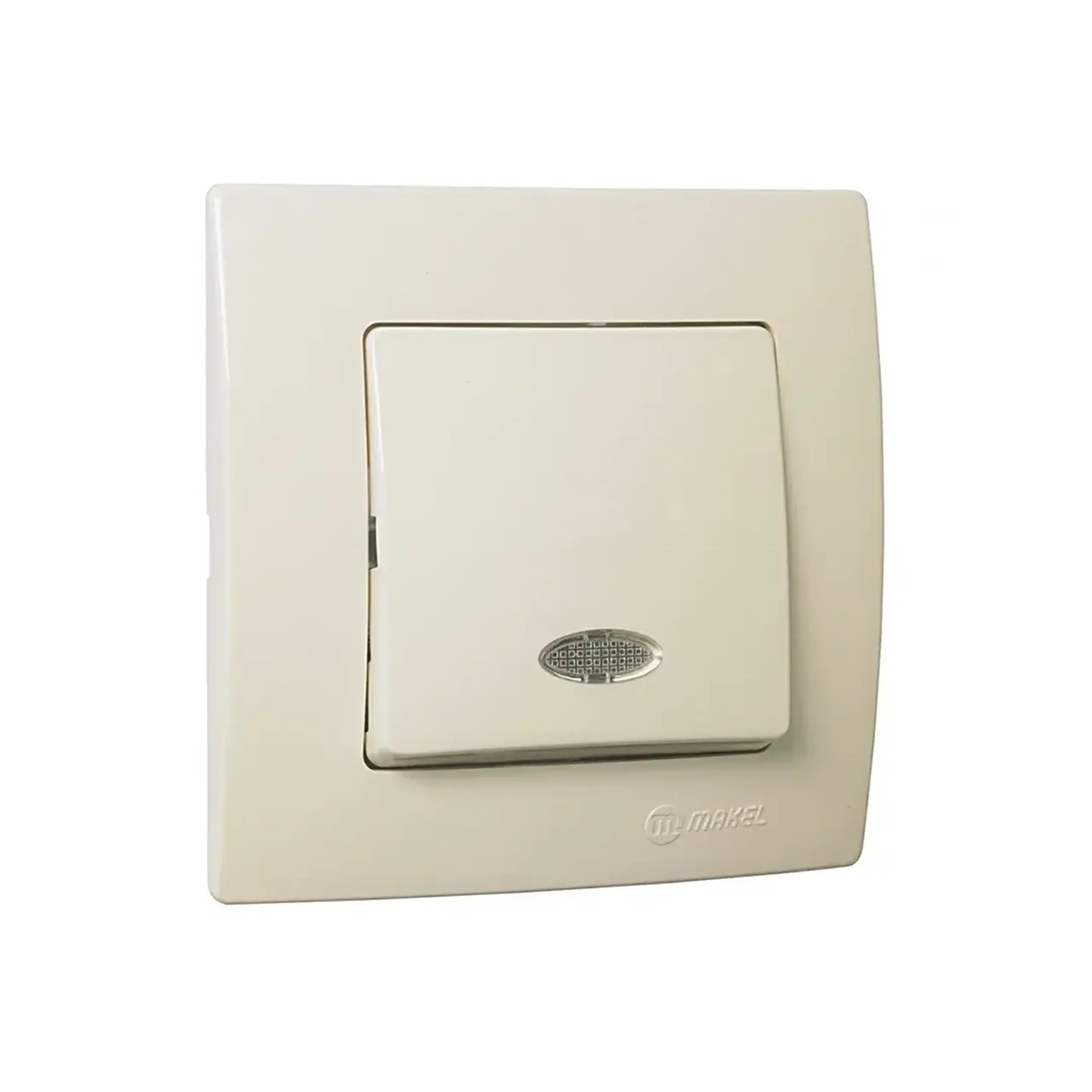 Întrerupător cap-scară LILIUM 10 A 220 - 240 V alb Makel - Culoare Crem