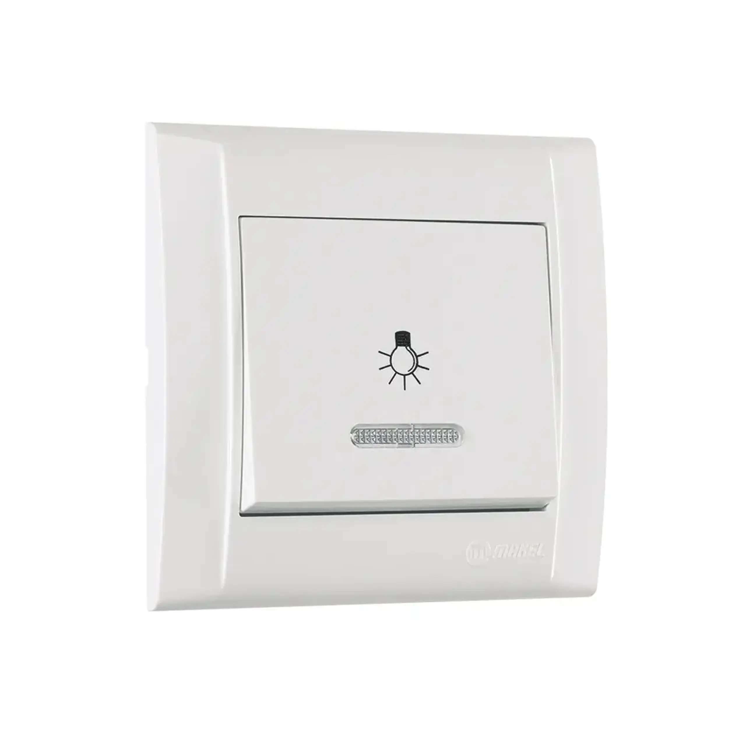 Întrerupător pentru timer cu iluminare defne 10 A 250 V alb Makel