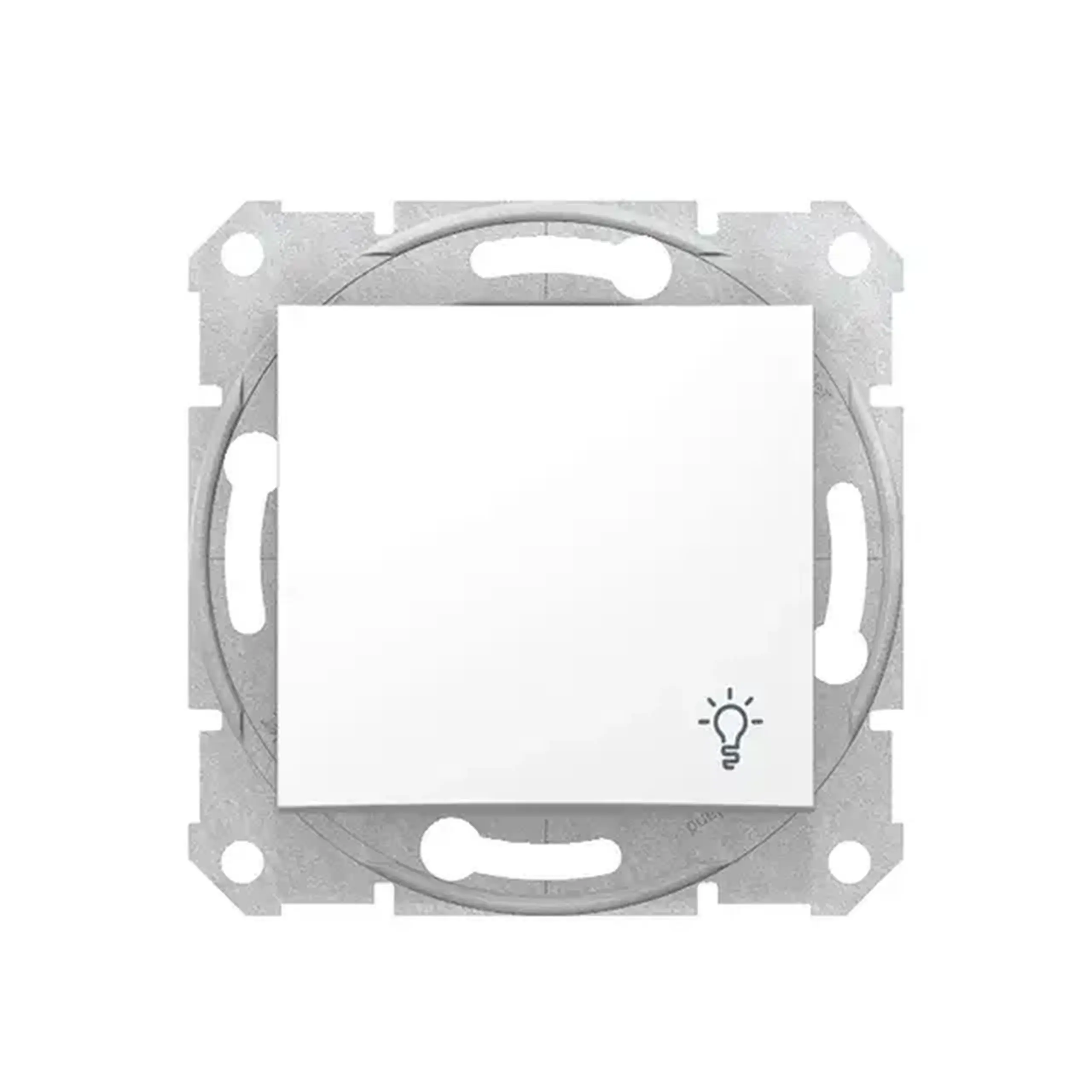 Întrerupător cu revenire SEDNA 10 A 250 V alb Schneider-Electric