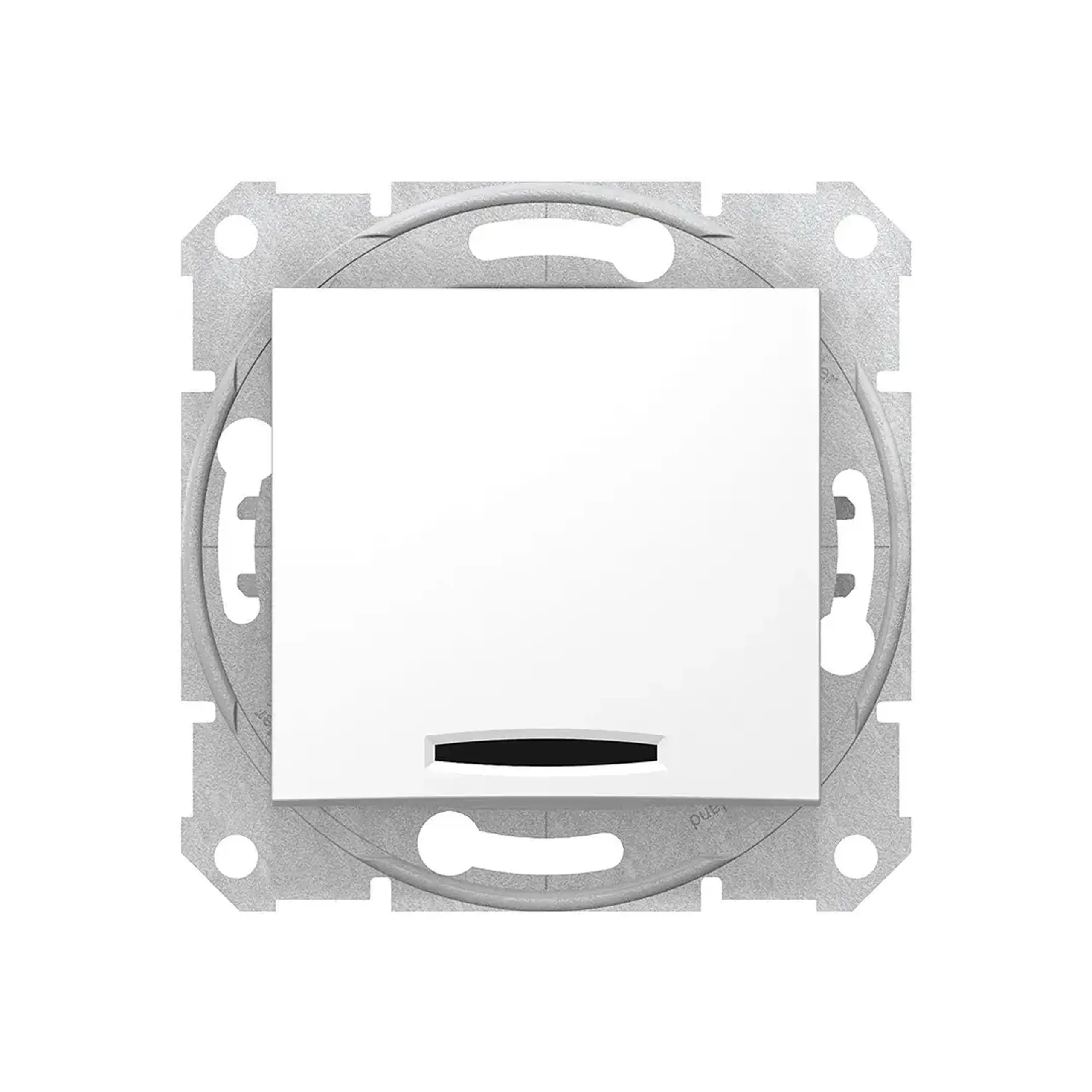 Întrerupător unitar cu indicator anya 10 A 250 V alb Schneider-Electric